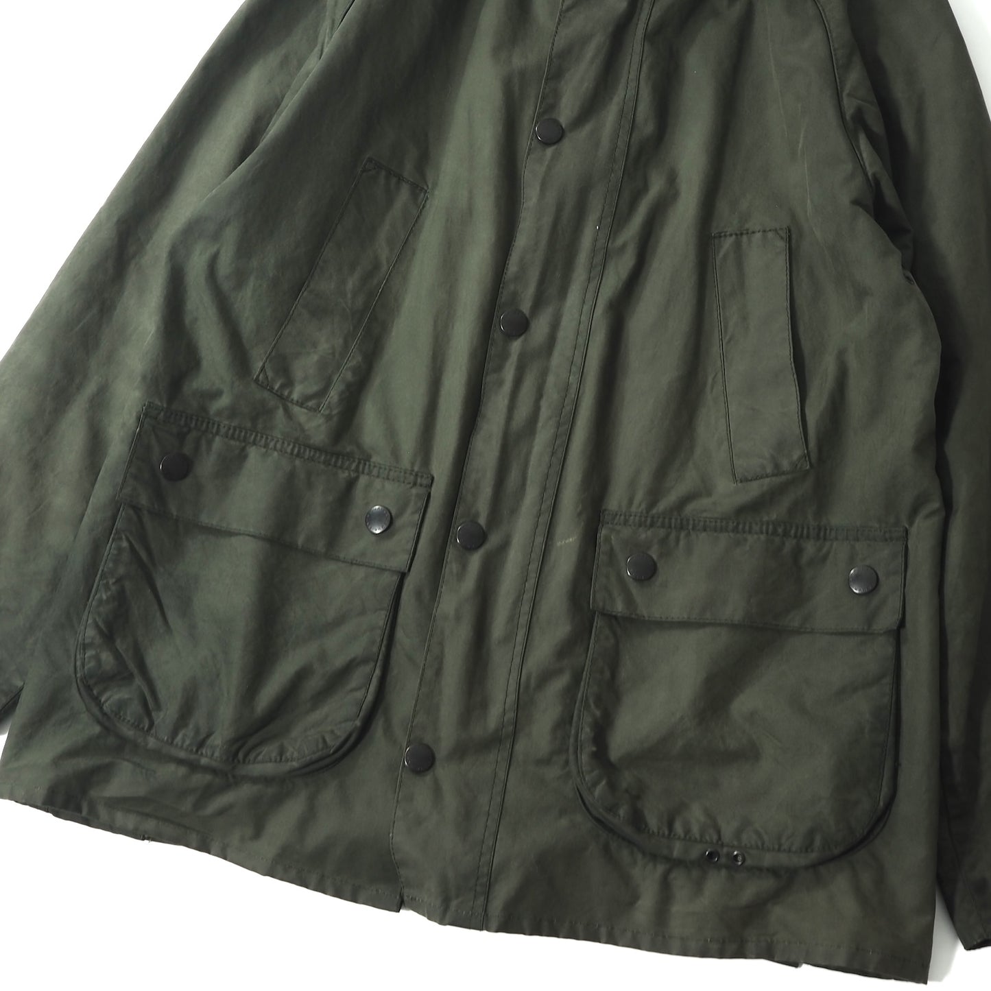 バブアー Barbour 英国製 3ワラント ビデイル ワックス コットン オイルド ジャケット 42 カーキ メンズ 正規品 4-CL037