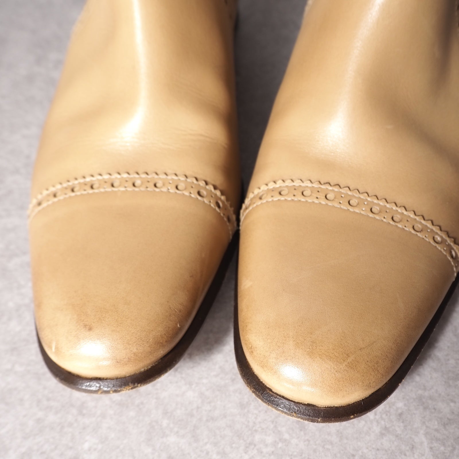 エルメス HERMES フランス製 カーフレザー サイドゴアブーツ 40.5