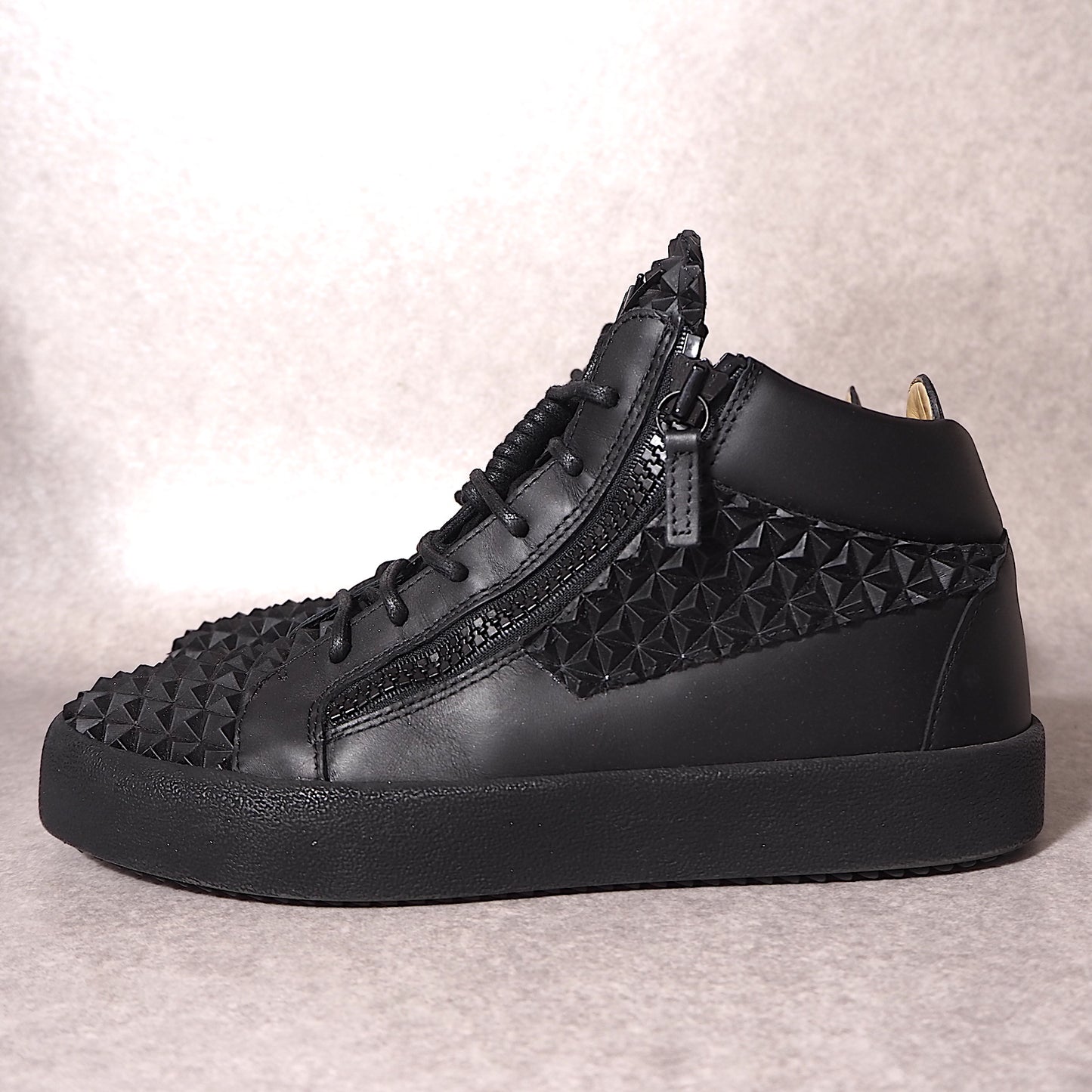 ジュゼッペ ザノッティ Giuseppe Zanotti スタッズ スニーカー 43 ブラック メンズ 美品 4-SD020