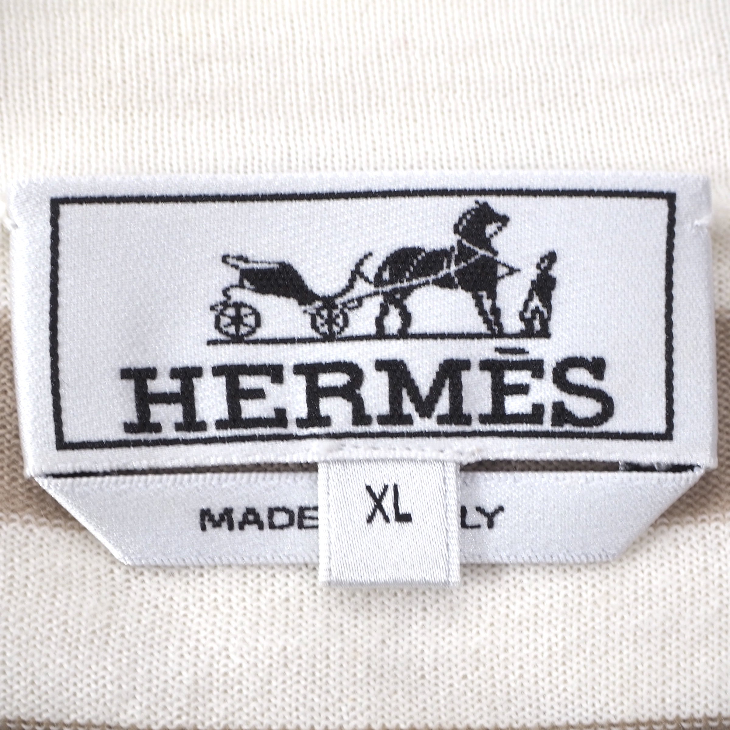 エルメス HERMES カットソー Tシャツ XL ベージュ ボーダー メンズ M3-YL129 – Bengal ブランド古着セレクトショップ