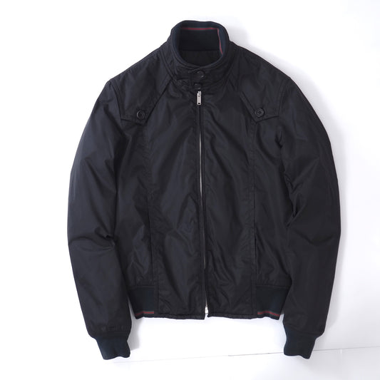 グッチ GUCCI パデッド ジャケット ブルゾン 中綿  44 ブラック メンズ  正規品 3-WD035