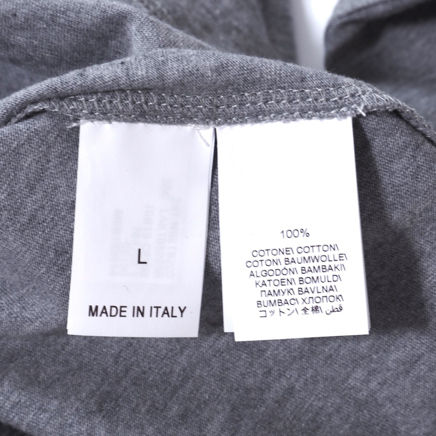 ブルネロクチネリ BRUNELLO CUCINELLI イタリア製 ロングポロシャツ L グレー メンズ 未使用 正規品 4-CL046
