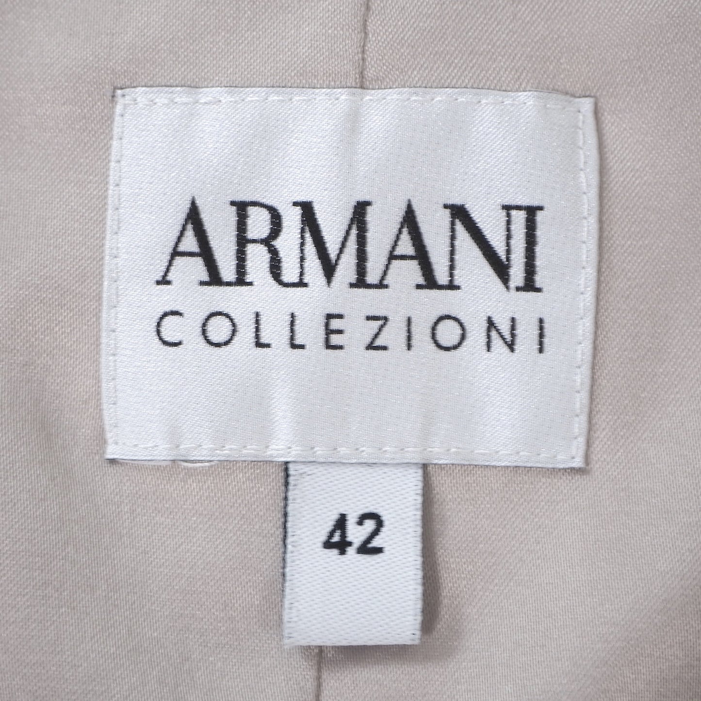 アルマーニコレツィオーニ ARMANI COLLEZIONI 高級ライン ジャケット 42 アイボリー レディース 美品 4-YB024