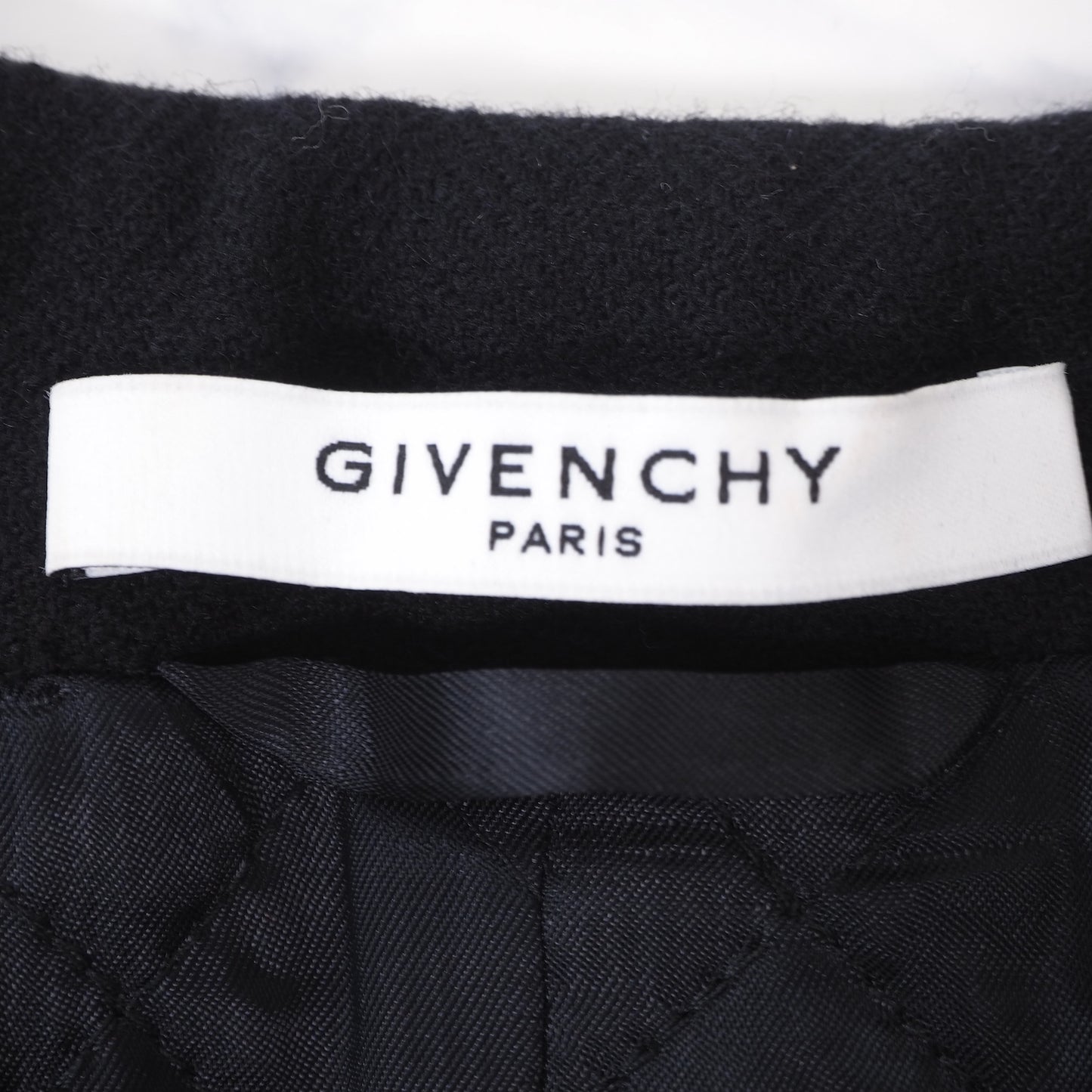 ジバンシー GIVENCHY レザー切り替え チェーン ジャケット 36 ブラック レディース 美品 4-ZB002