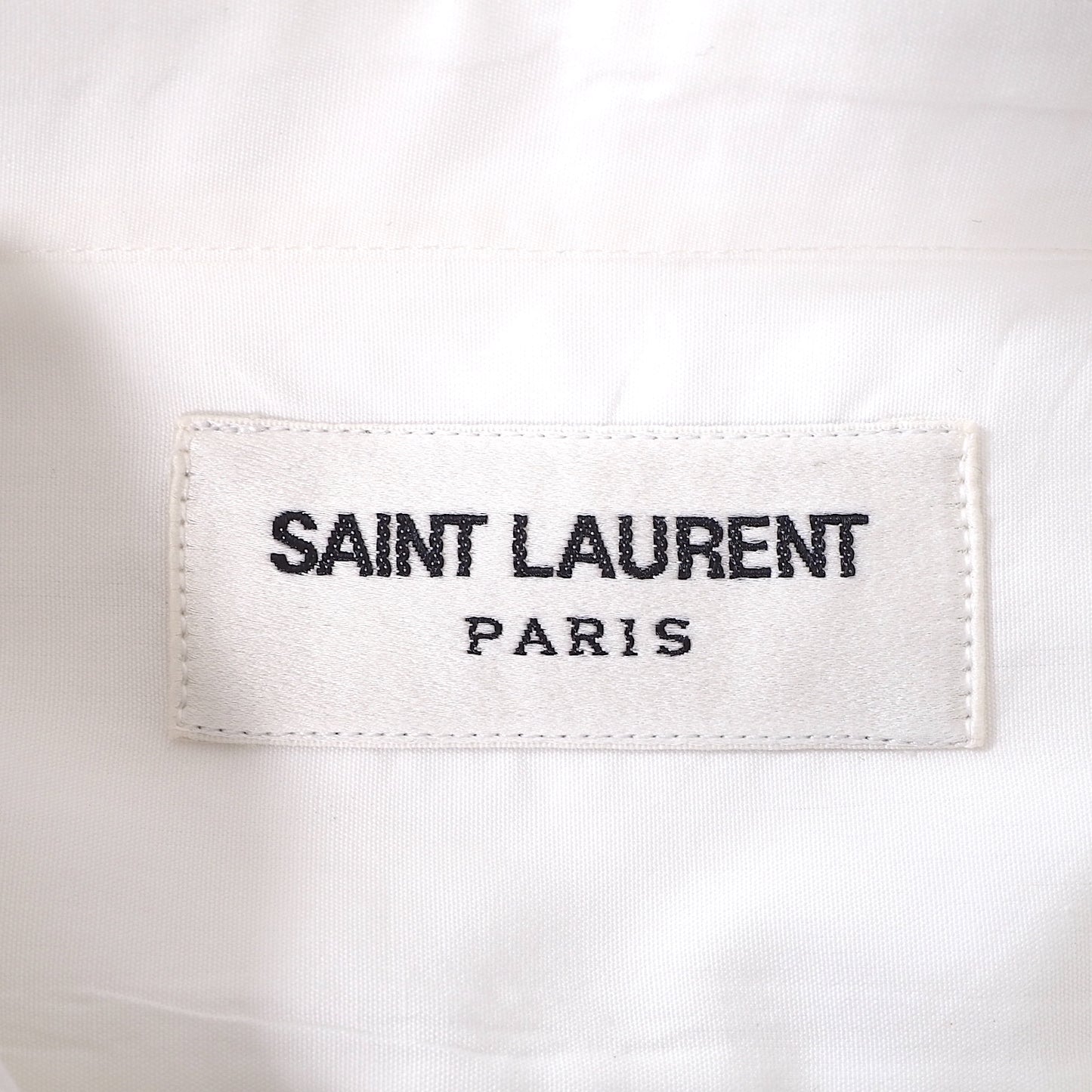 サンローランパリ SAINT LAURENT PARIS 14SS エディ期 長袖 ドレスシャツ 39 15 1/2 ホワイト メンズ 4-YB056