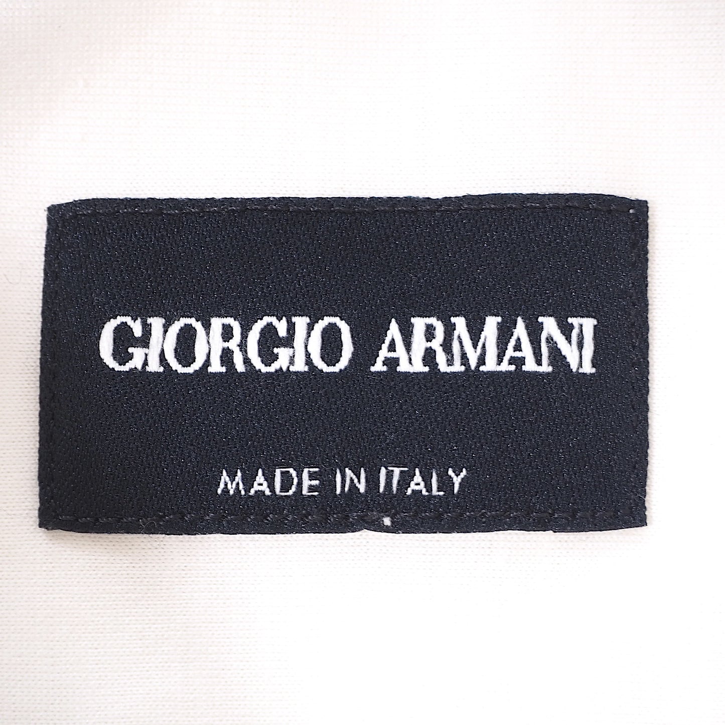 ジョルジオアルマーニ GIORGIO ARMANI 最高級 黒タグ 半袖シャツ 43 17 ホワイト メンズ 4-YB054
