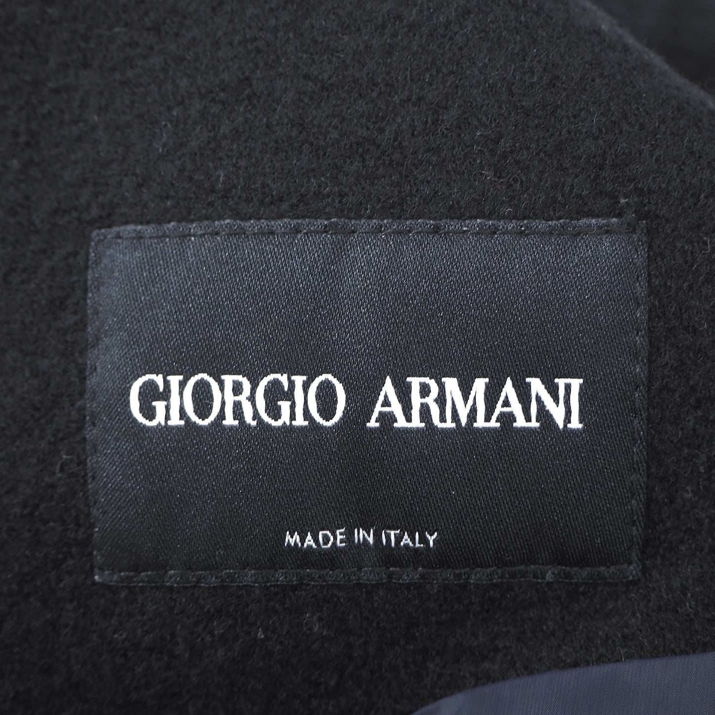 ジョルジオアルマーニ GIORGIO ARMANI 最高級 黒タグ コート 48 ブラック メンズ 4-YB230