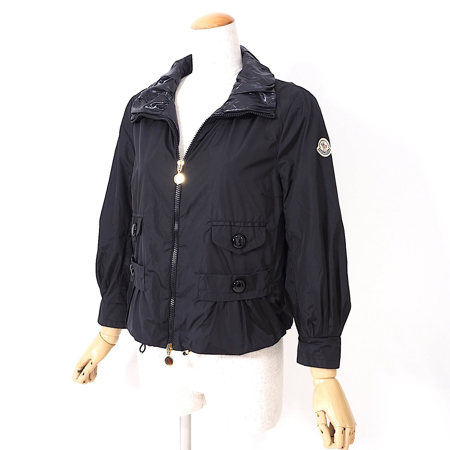 モンクレール MONCLER FLORENCE ナイロン ジャケット ブラック 0 正規品 レディース 4-YB201