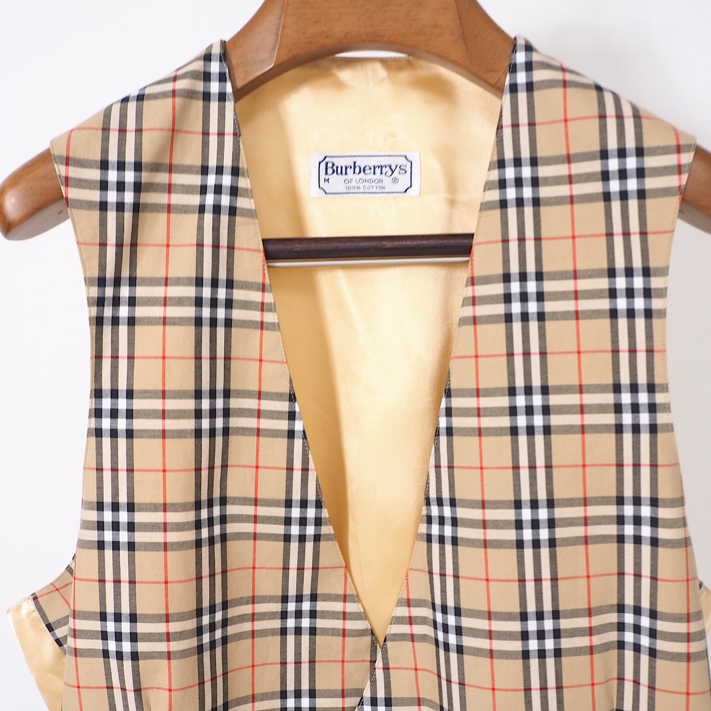 バーバリー Burberry ノバチェック ベスト M ヴィンテージ メンズ 4-SC041