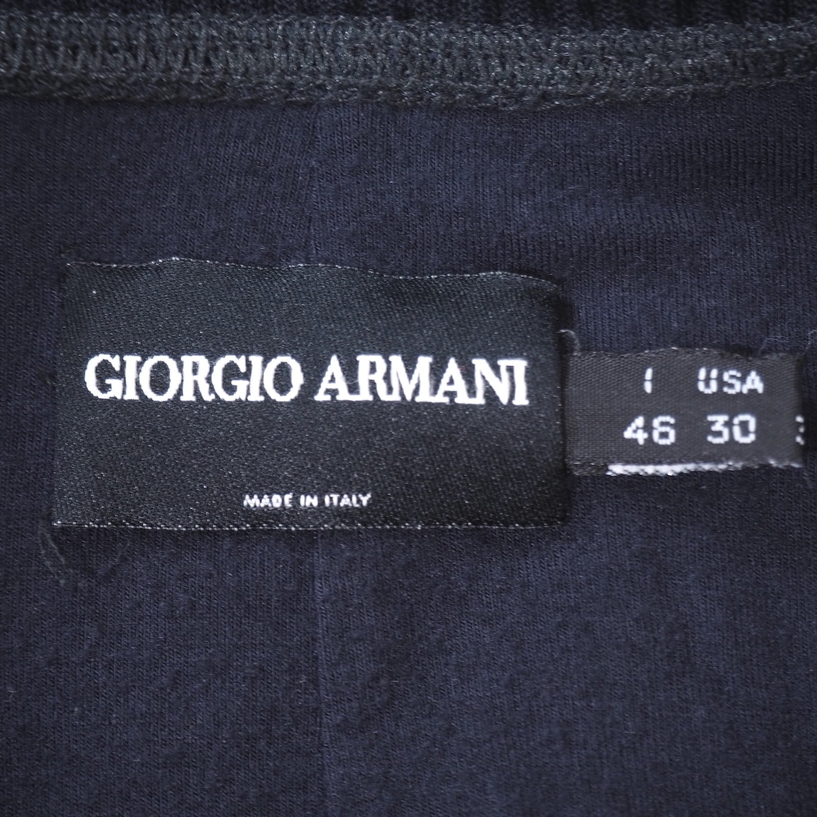 ジョルジオアルマーニ GIORGIO ARMANI 最高級黒タグ ライダースニットジャケット 46 ブラック メンズ 2-DF105 – Bengal  ブランド古着セレクトショップ