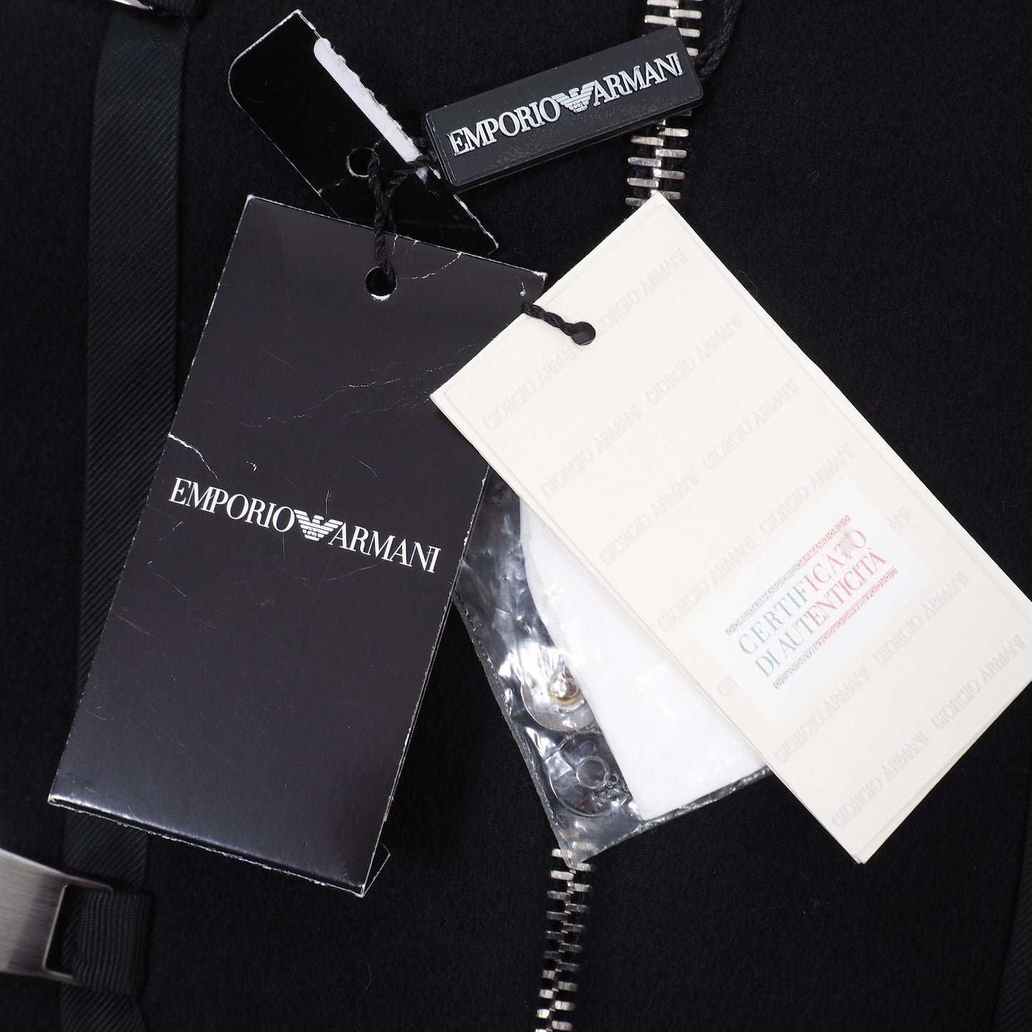 エンポリオアルマーニ EMPORIO ARMANI ジャケット 44 ブラック レディース 未使用 210667