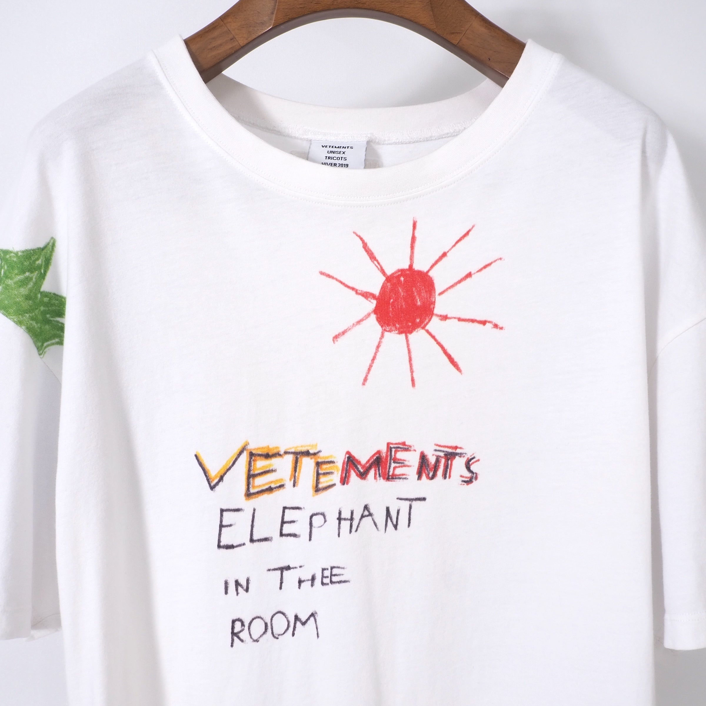 ヴェトモン VETEMENTS 18AW ELEPHANT IN THE ROOM エレファント Tシャツ カットソー ホワイト M メンズ –  Bengal ブランド古着セレクトショップ