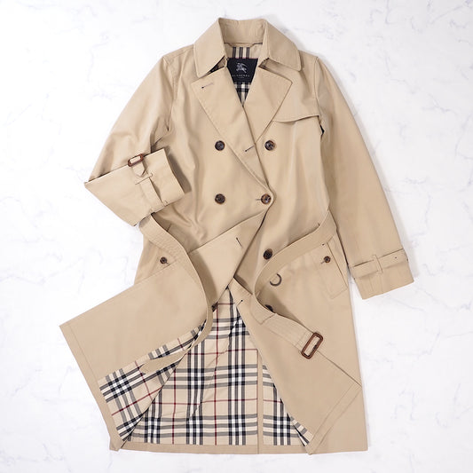 バーバリー BURBERRY LONDON トレンチコート ベージュ 34 レディース 4-ZB042