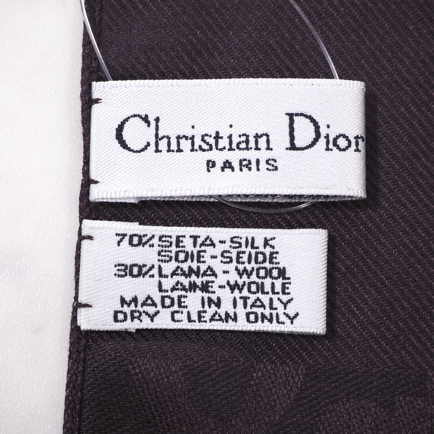 クリスチャンディオール Christian Dior オブリーク ストール ダークブラウン メンズ レディース未使用 4-YC033