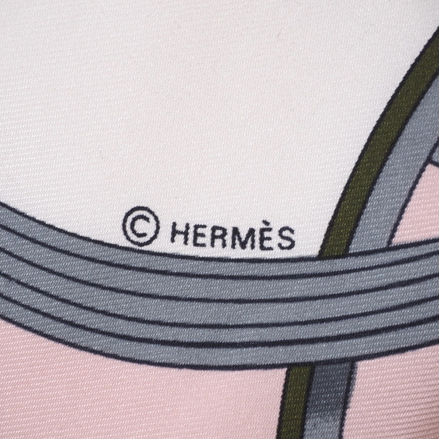 エルメス HERMES カレ90 SPRINGS 馬車柄 シルク スカーフ ライトピンク マルチカラー 柄 レディース 美品 4-ZC069