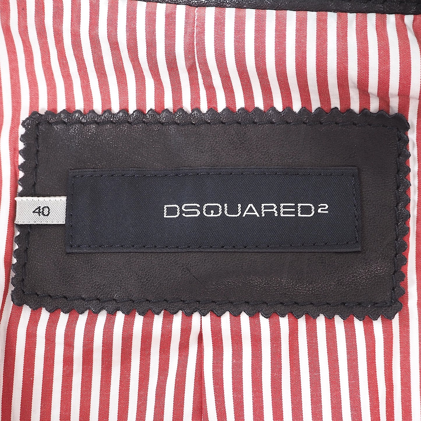 ディースクエアード DSQUARED2 レザー ライダース ジャケット 40 ブラック レディース 美品 4-YC089