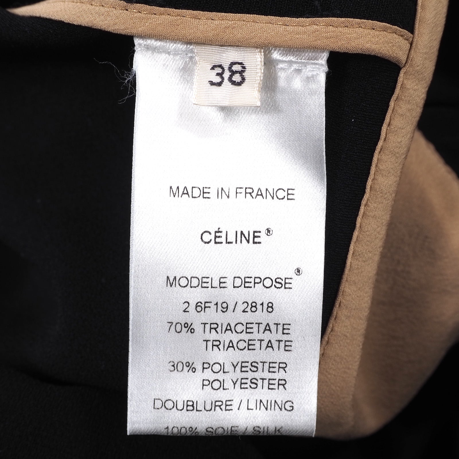 セリーヌ CELINE フィービー期 ワンピース 38 ブラック