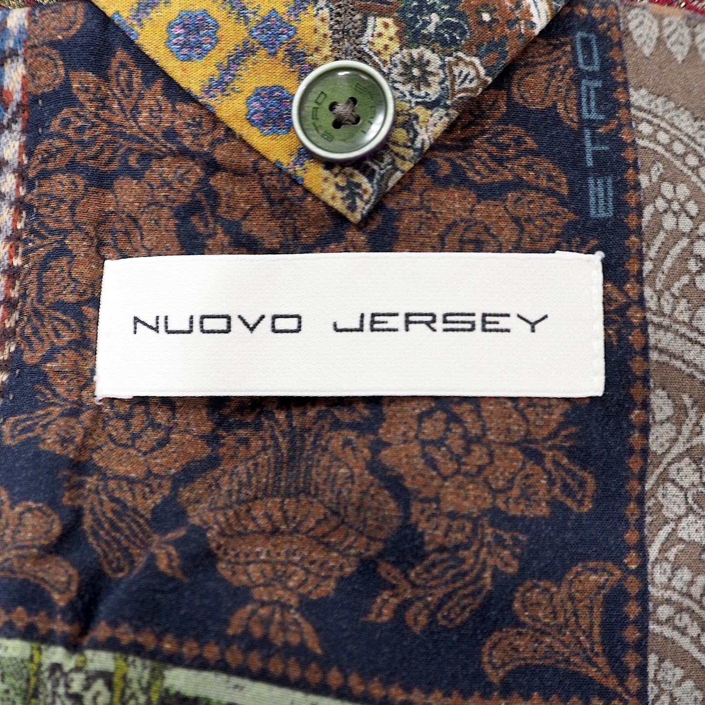 エトロ ETRO イタリア製 NUOVO JERSEYジャケット 60 ブラウン メンズ 4-YD031