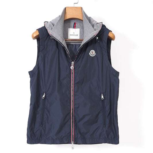 モンクレール MONCLER フード付 ベスト ジャケット 3 ネイビー メンズ 国内正規品 4-YD047