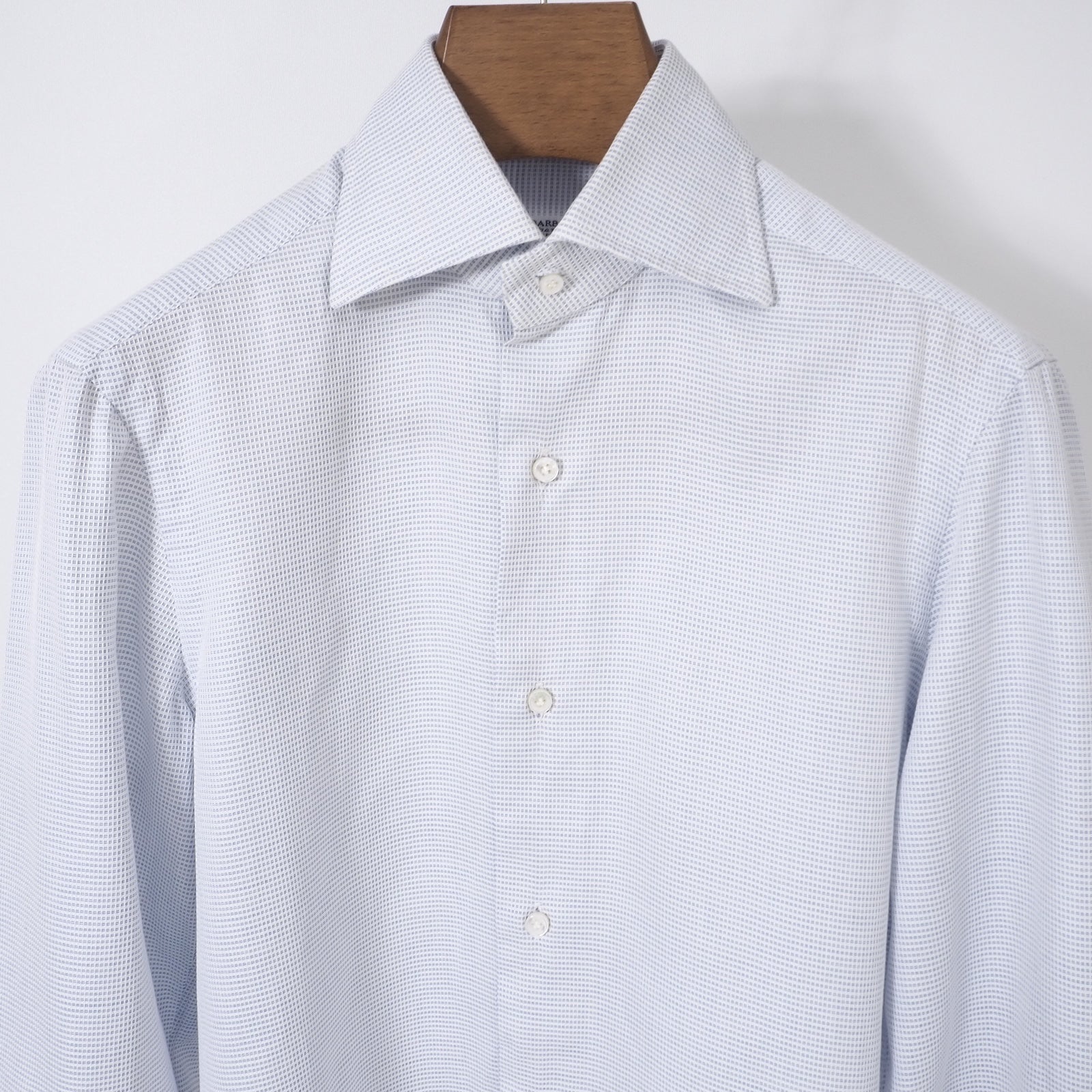 美品70%offイタリア製BARBAシャツジャケット44 バルバ BARBA イタリア製 ワイドカラー 長袖 シャツ 37/14 1/2