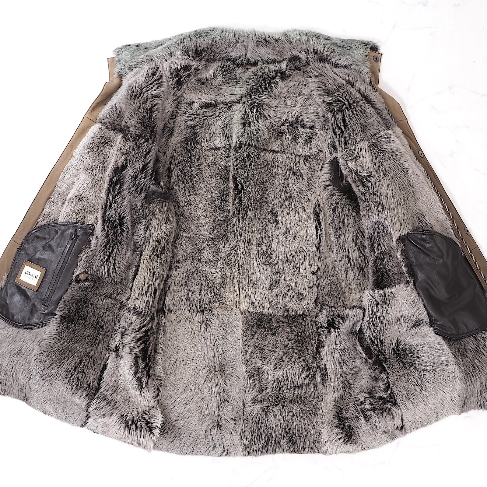 アルマーニコレツィオーニ ARMANI COLLEZIONI イタリア製 ラムスキン