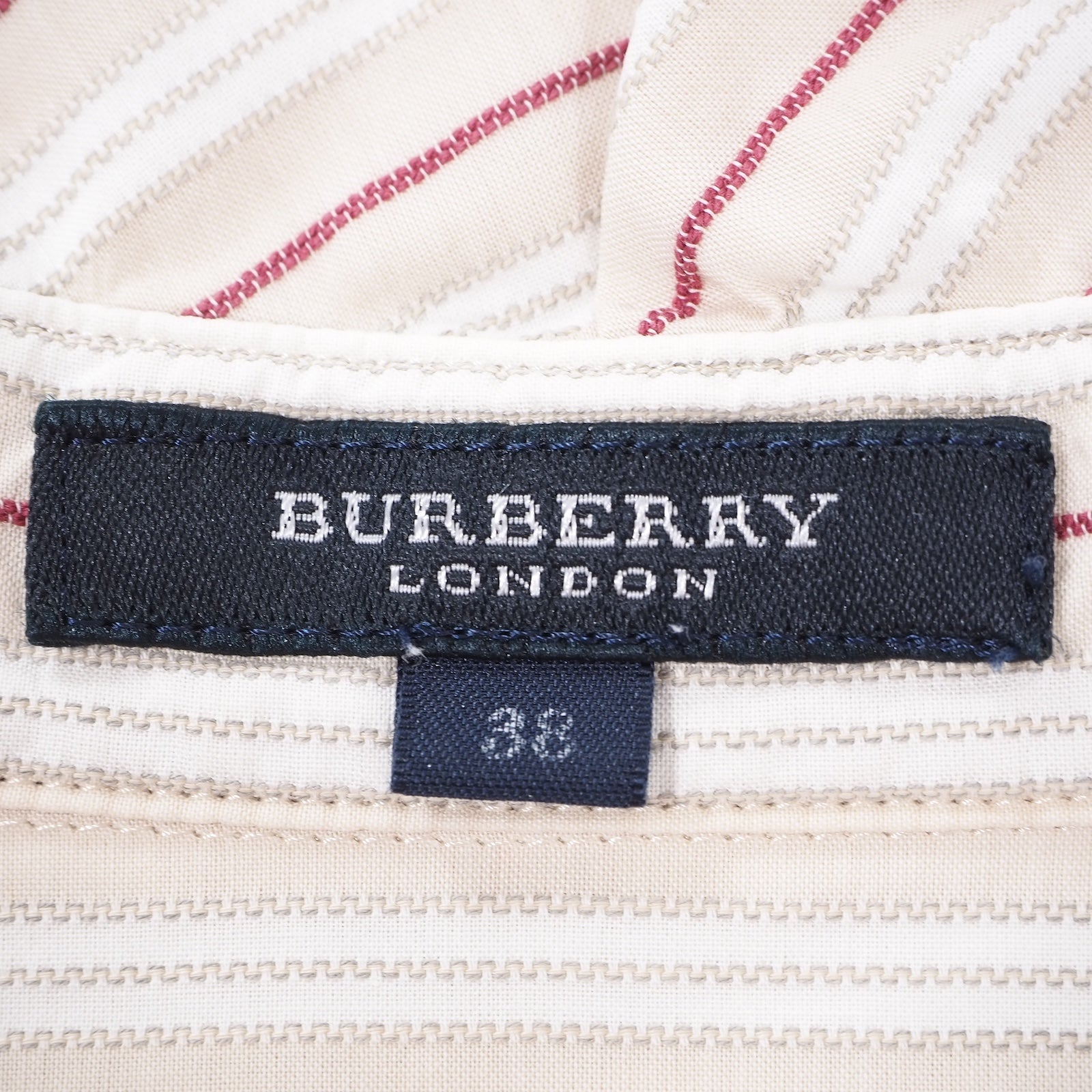 バーバリー Burberry 半袖 ブラウス シャツ 38 ベージュ