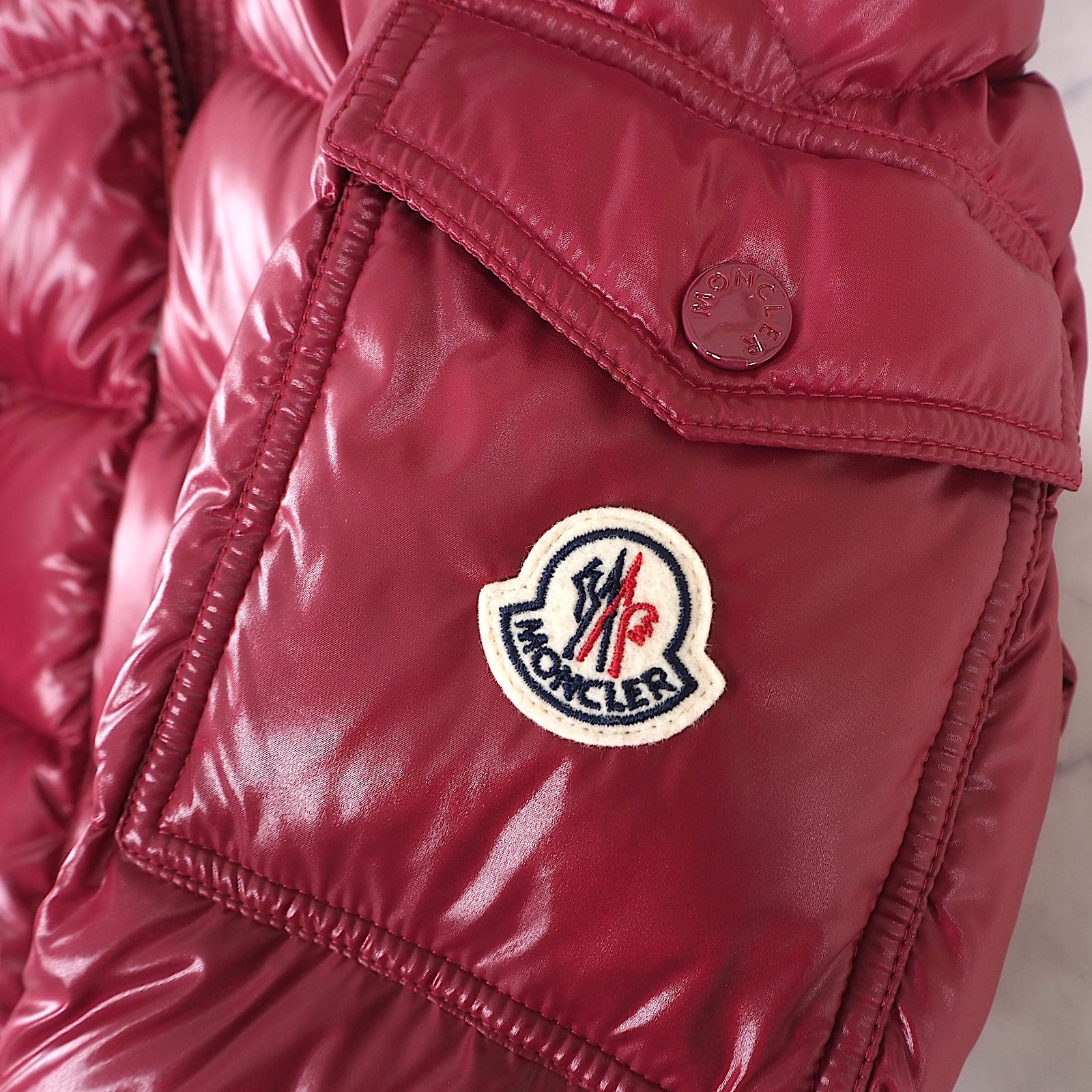 極美品！モンクレール★MONCLER★TIB★レッド★サイズ1★正規品 モンクレール Tibb - モンクレール(MONCLER)ダウン専門通販