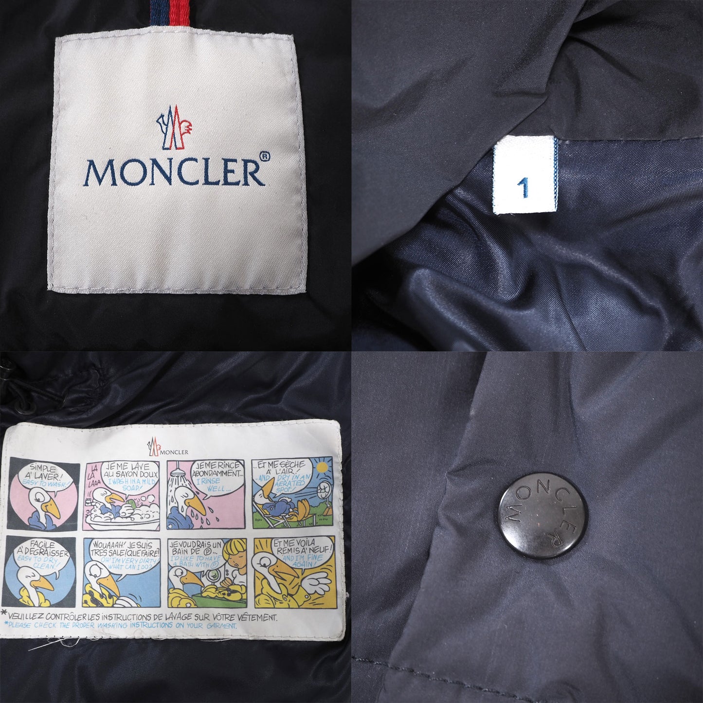 モンクレール MONCLER 国内正規品 LEBLOND ダウンジャケット 1 ネイビー メンズ 4-ZE001