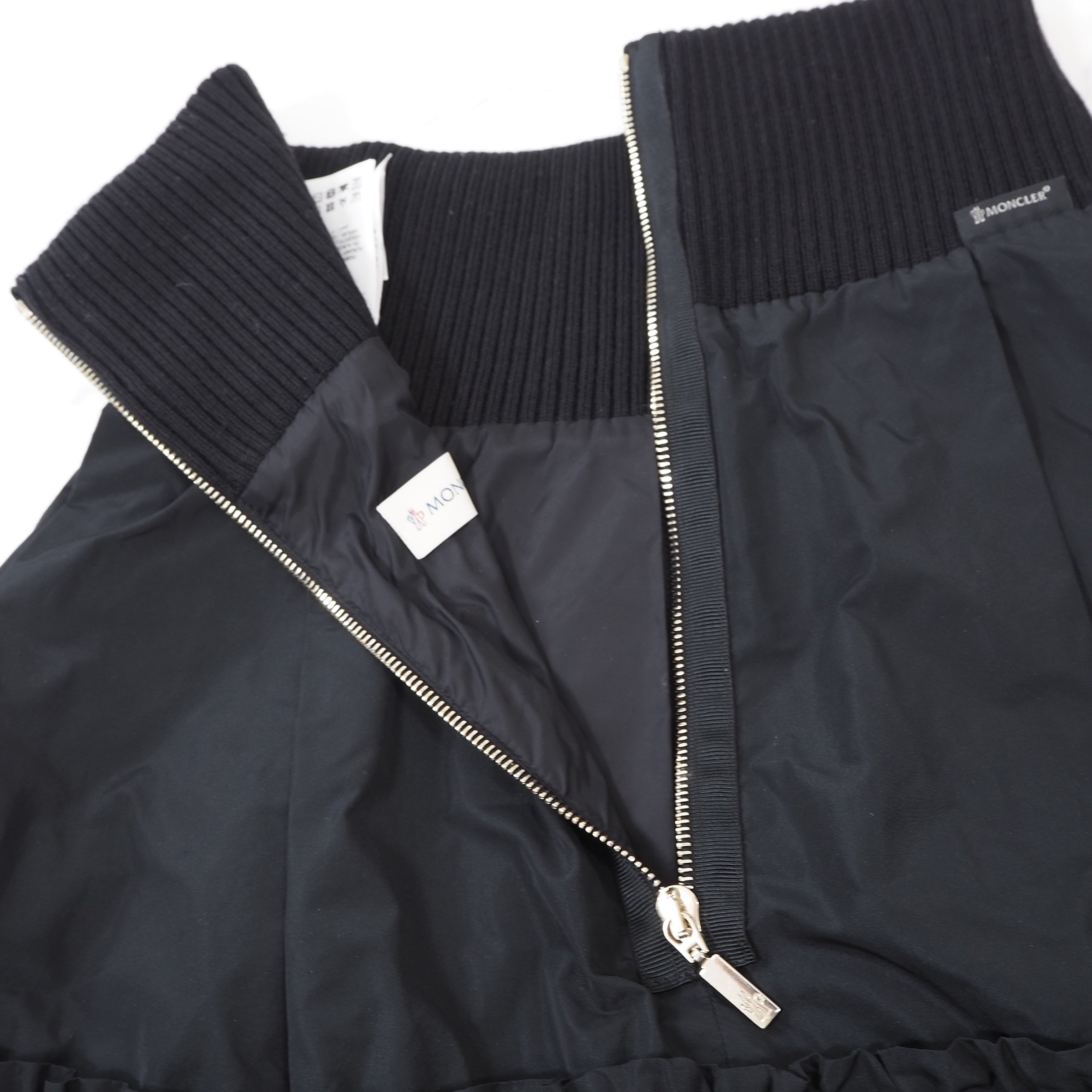 新品モンクレール　￼ブラックスカート MONCLER 「MONCLER」 スカート 40 ブラック レディース