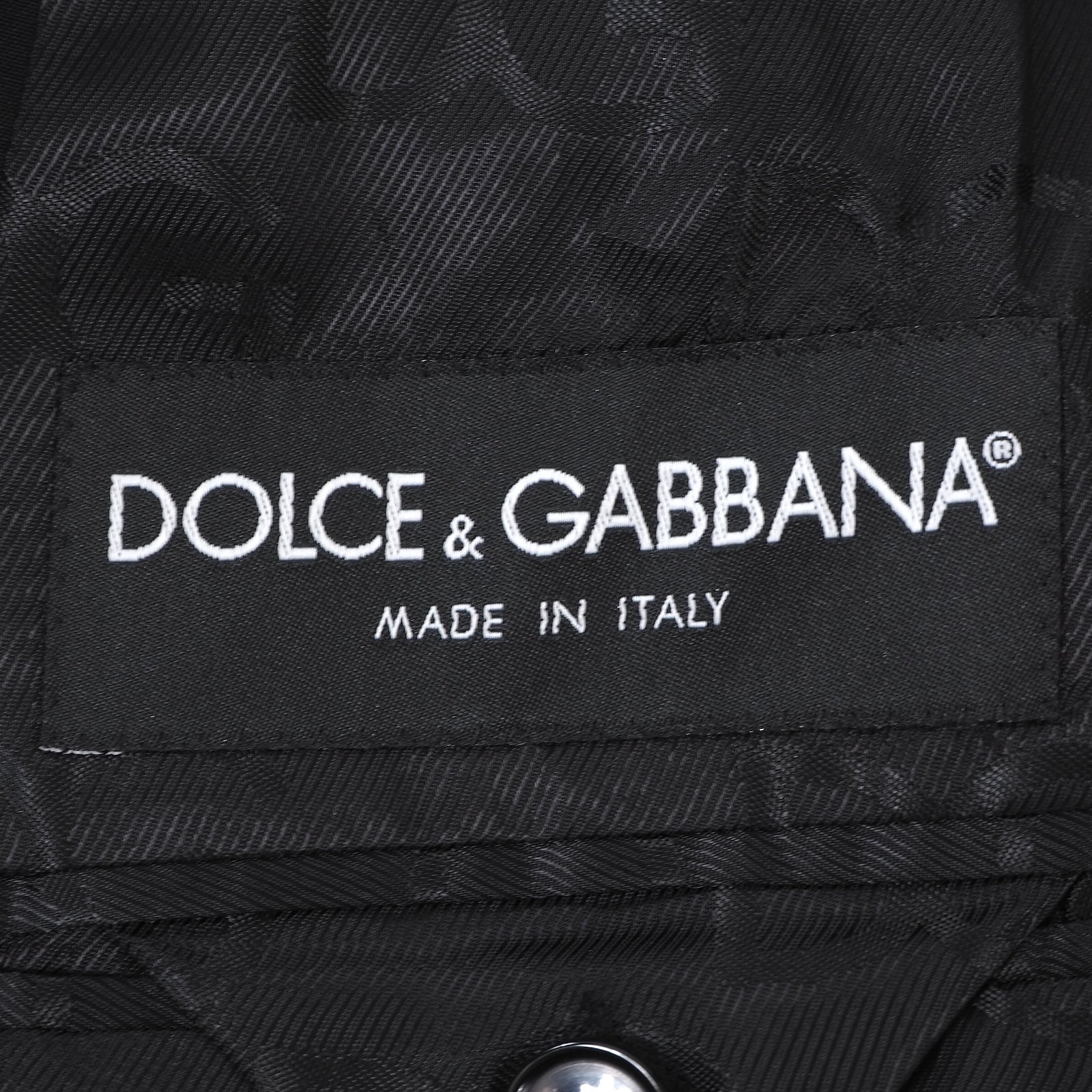 極希少 ドルチェ&ガッバーナ チェーンストライプ スーツ DGロゴ裏地 48 ドルチェ&ガッバーナ DOLCE＆GABBANA GOLD スーツ セットアップ
