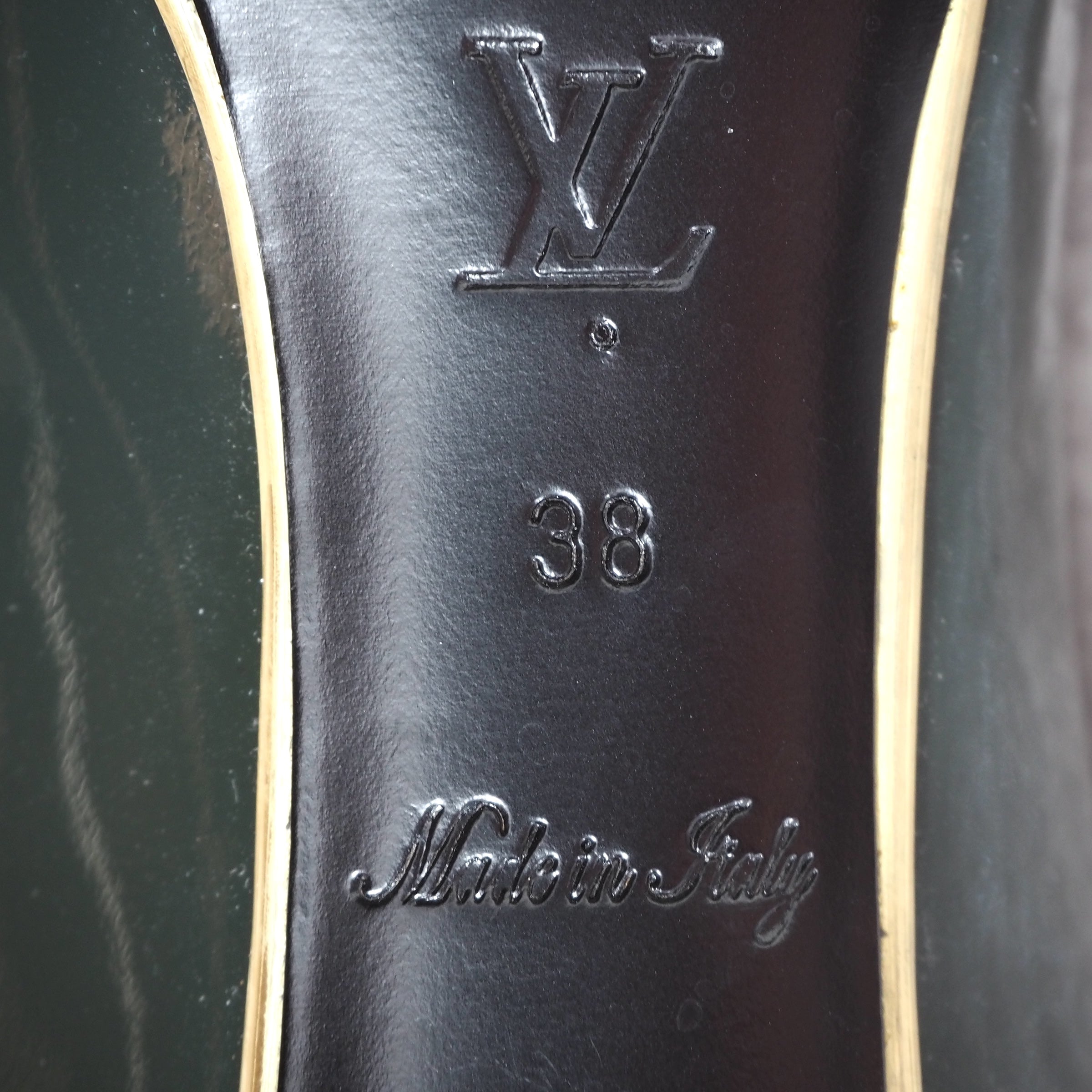 ルイヴィトン Louis Vuitton オープントゥ パンプス ヒール