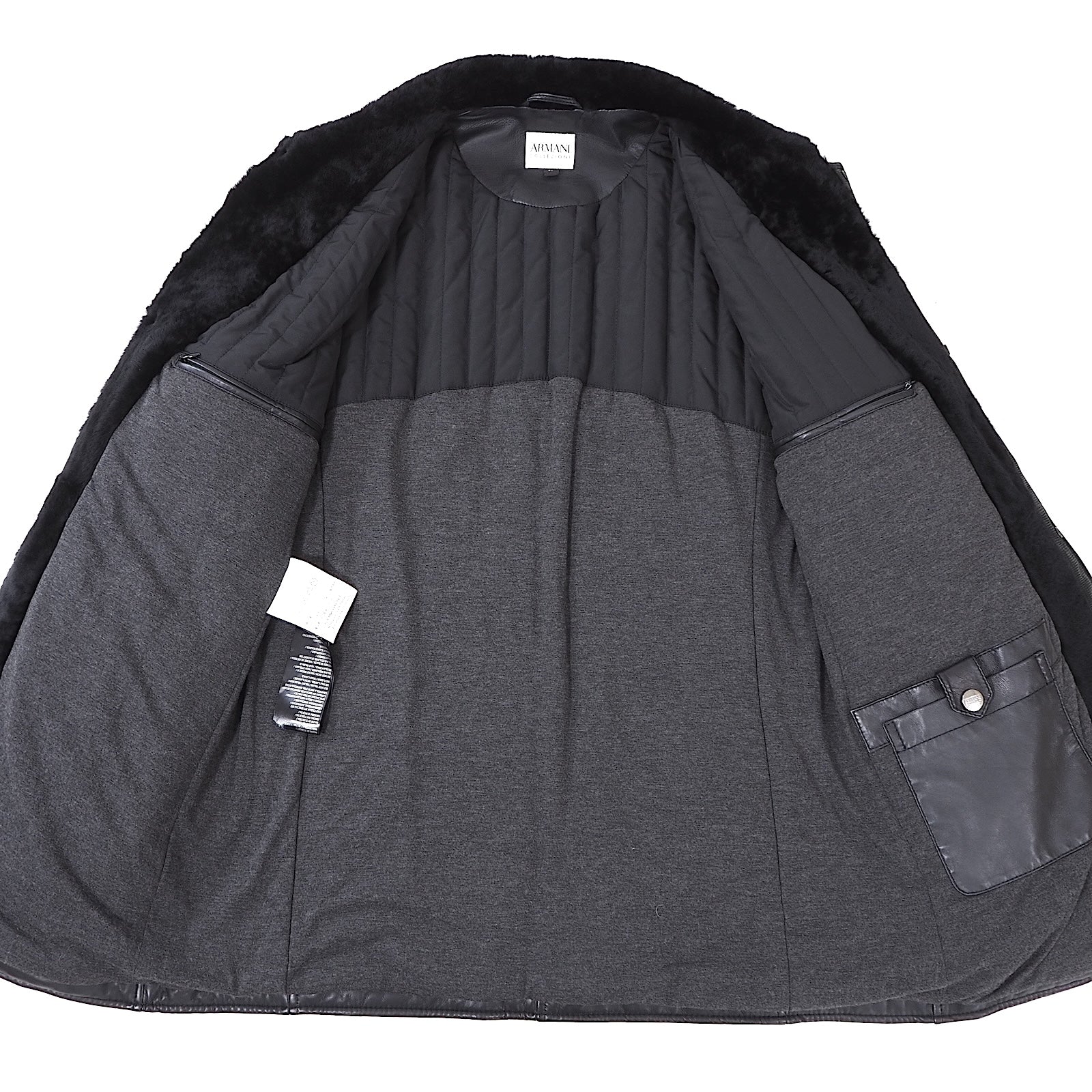 アルマーニコレツォーニ ARMANI COLLEZIONI 中綿入り ファー