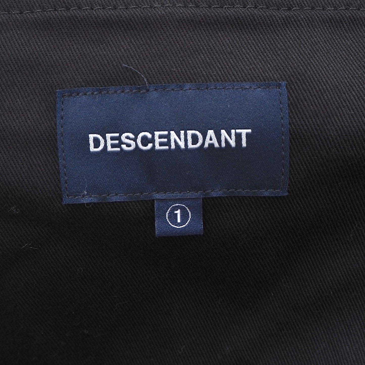 ディセンダント DESCENDANT コットン  22AW ビーチ トラウザー パンツ 1 ネイビー メンズ 美品 4-YF039