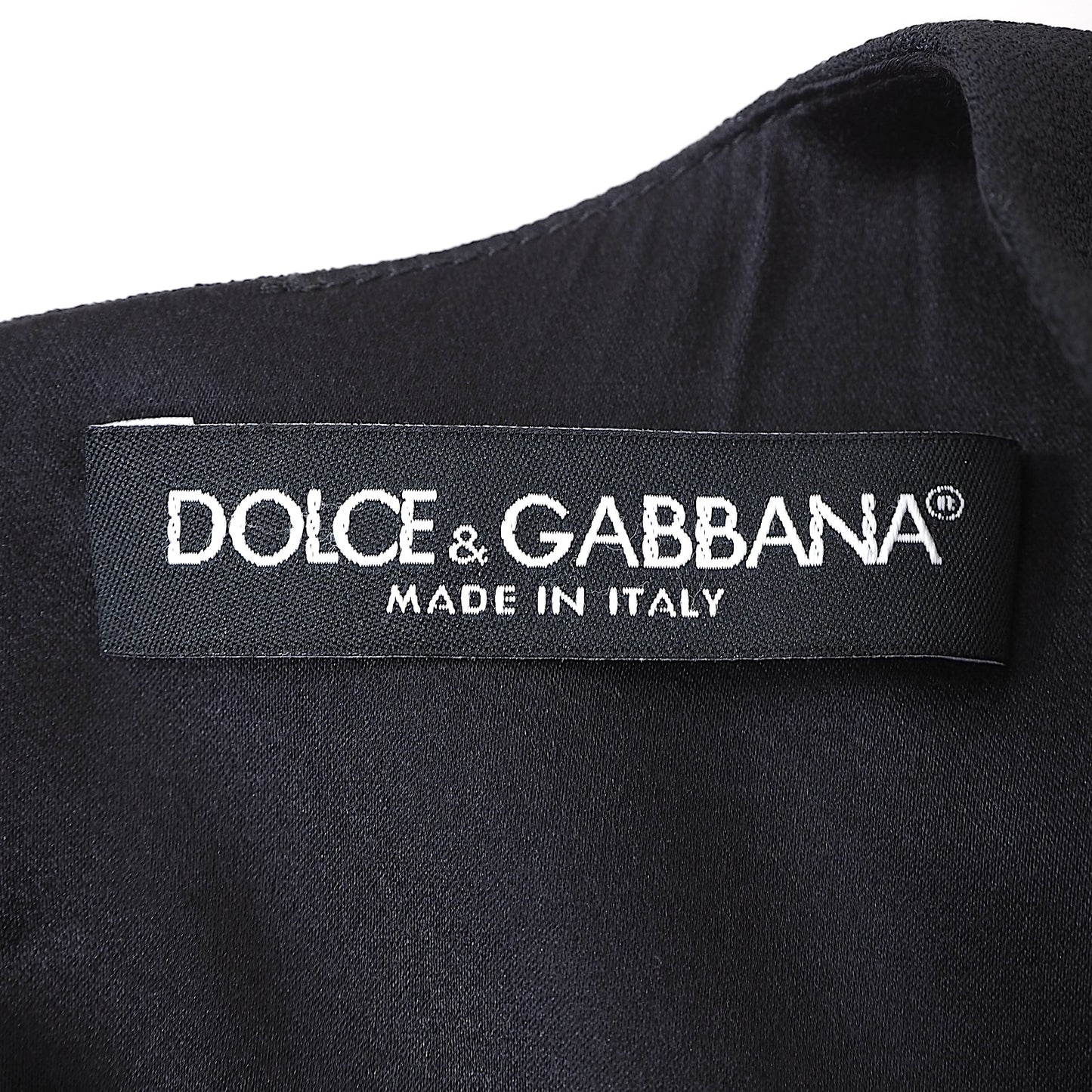 ドルチェ＆ガッバーナ DOLCE＆GABBANA ローズ柄  シルク ワンピース 36 ブラック 花柄 レディース 美品 4-YF011