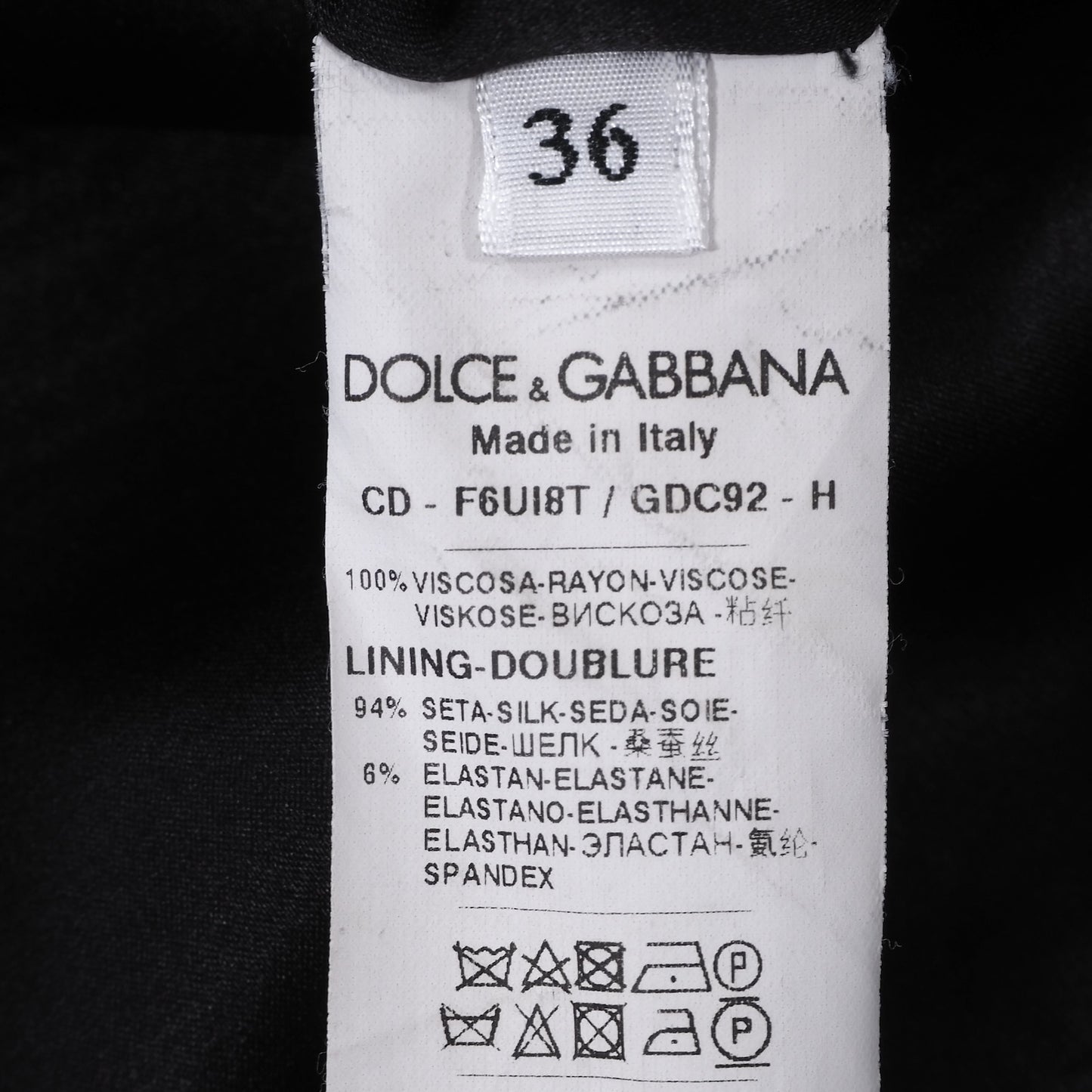 ドルチェ＆ガッバーナ DOLCE＆GABBANA ローズ柄  シルク ワンピース 36 ブラック 花柄 レディース 美品 4-YF011