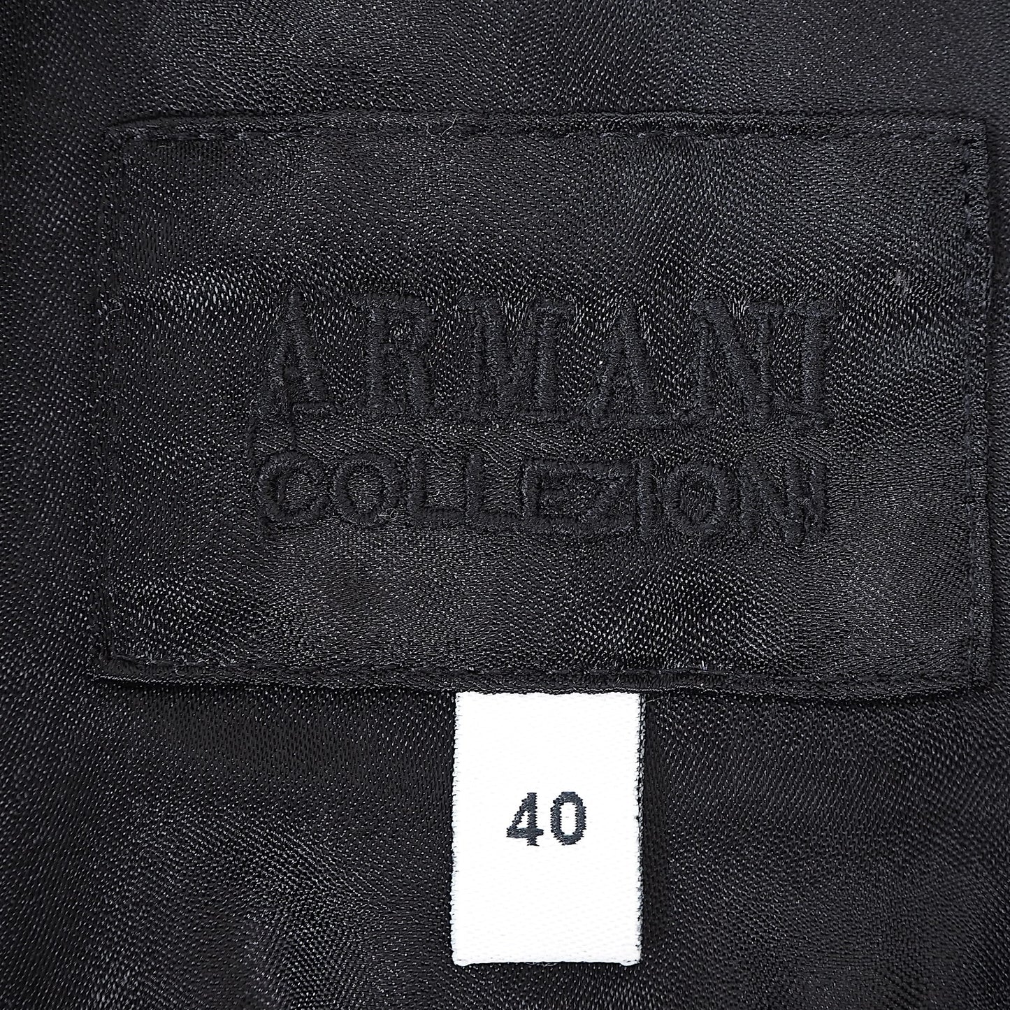 アルマーニコレツォーニ ARMANI COLLEZIONI イタリア製 トレンチコート 40 ブラック シャドーチェック レディース 4-SG024