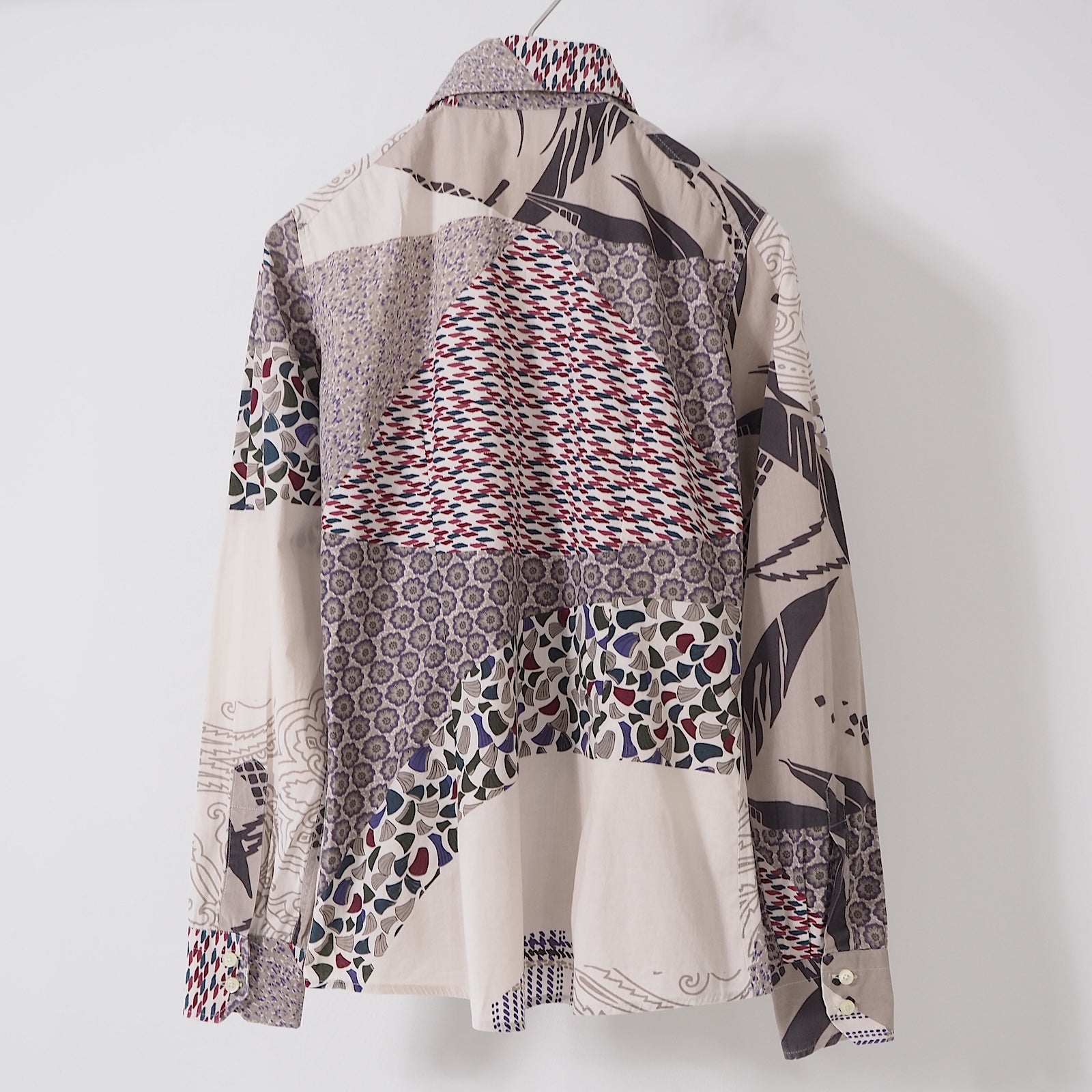 エトロ ETRO イタリア製 ペイズリー柄 長袖シャツ 40 マルチカラー