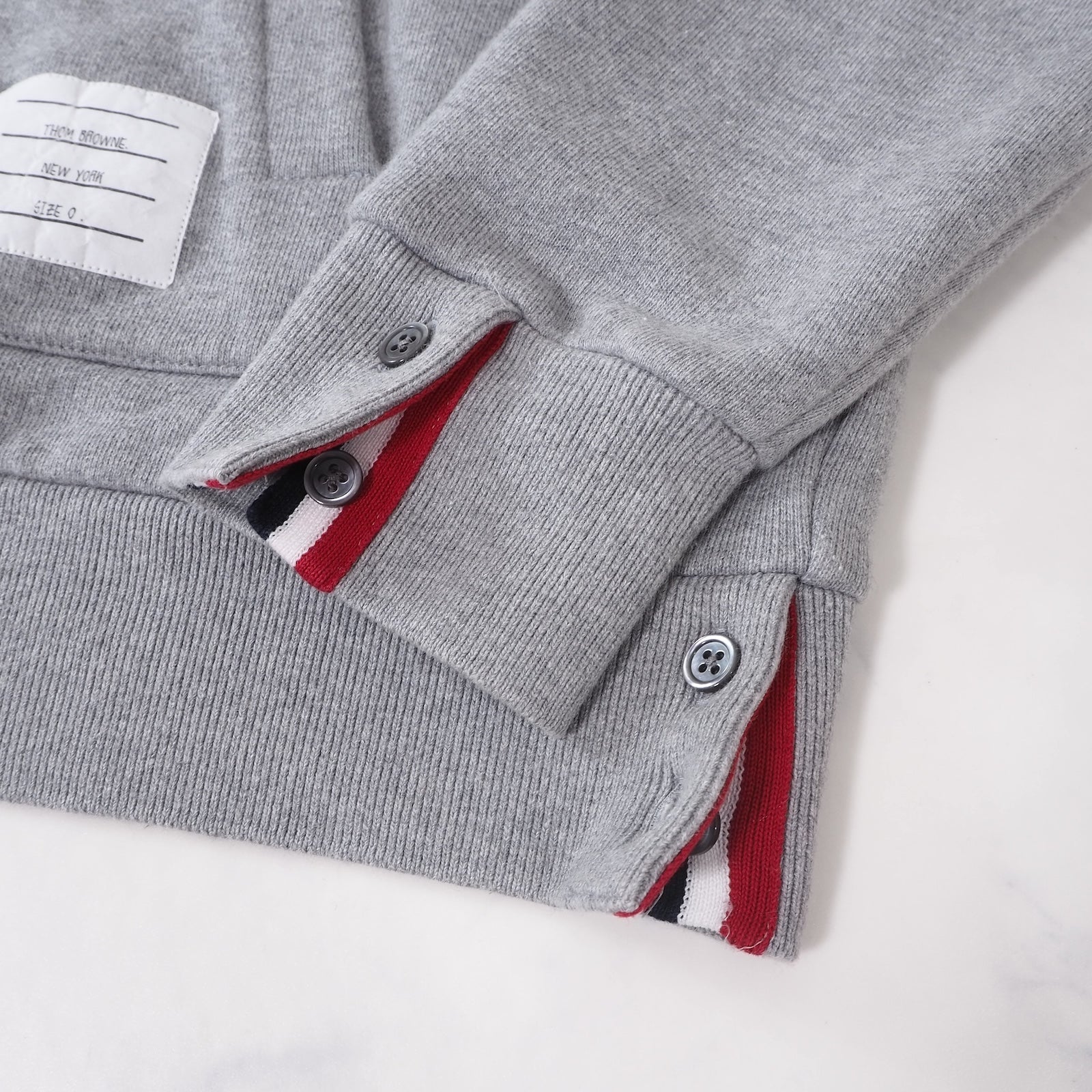 トム・ブラウン　THOM BROWNE ボーダー グレー　パーカー　4本線 楽天市場】トムブラウン THOM BROWNE メンズ トップス パーカー