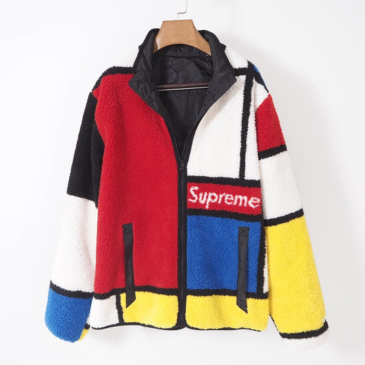 シュプリーム Supreme 20AW カラーブロック フリース ジャケット XL マルチカラー メンズ 美品 正規品 4-DG054