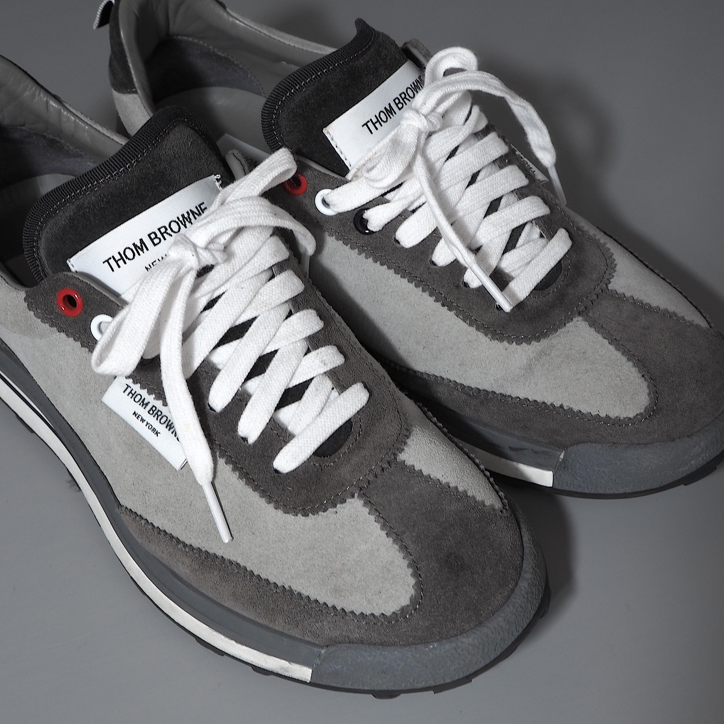 THOM BROWNE スニーカー グレー/ホワイト 楽天市場】トムブラウン スニーカー スプリンター ホワイト