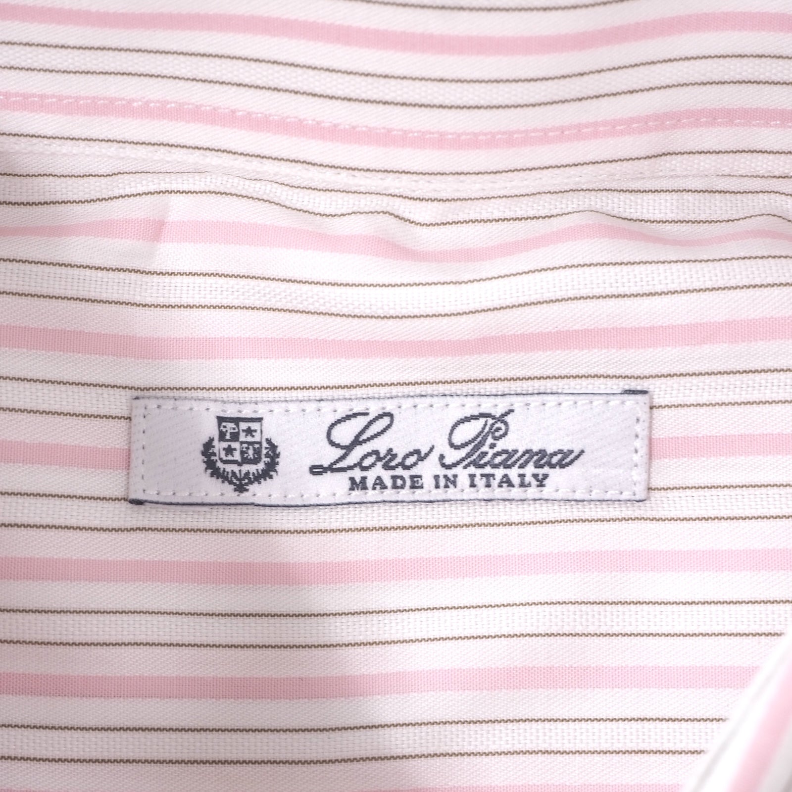 ロロピアーナ Loro Piana イタリア製 ストライプ 長袖 シャツ 41 L