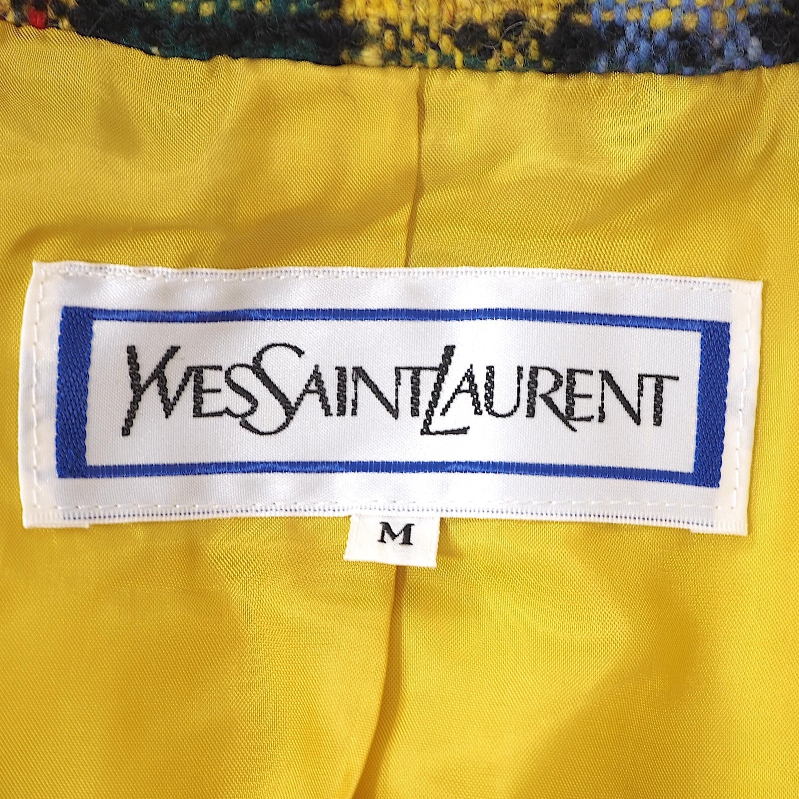 イヴ・サンローラン YVES SAINT LAURENT マルチカラー ツイード