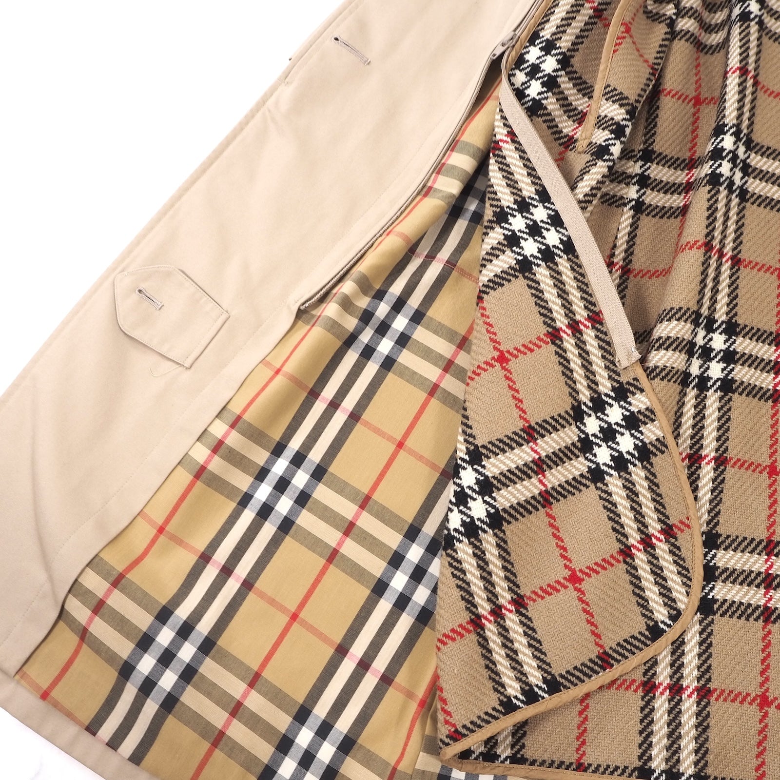 バーバリー Burberrys ステンカラー コート ライナー付 7AB2 M相当
