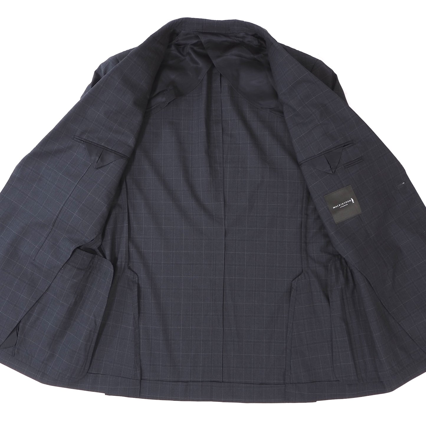 マッキントッシュ MACKINTOSH ウール スーツ セットアップ 100-90-180 L XL ダークグレー メンズ 美品 正規品 4-YH005