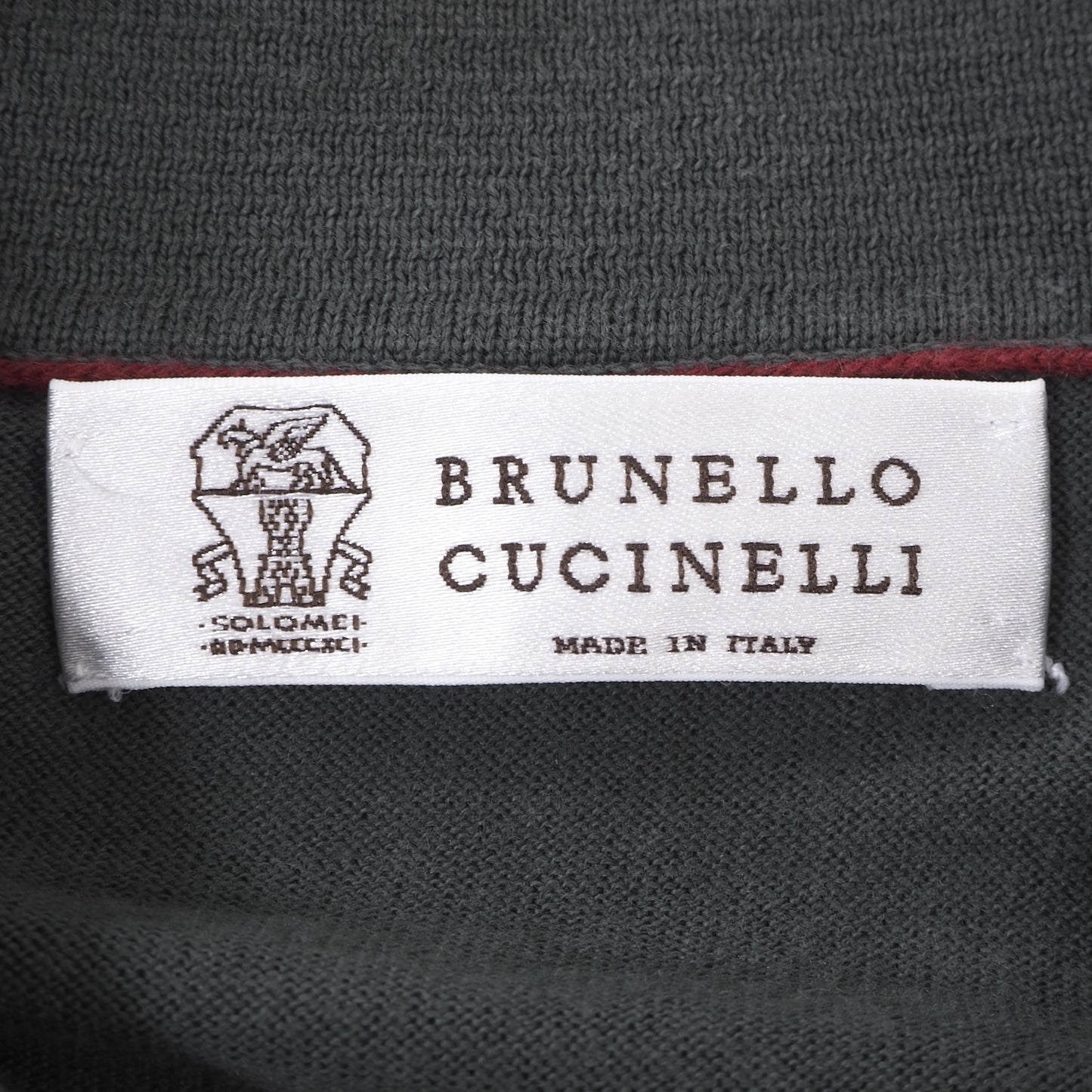 ブルネロクチネリ Brunello Cucinelli イタリア製 半袖 ポロシャツ 48 チャコールグレー メンズ 正規品 2-DF312