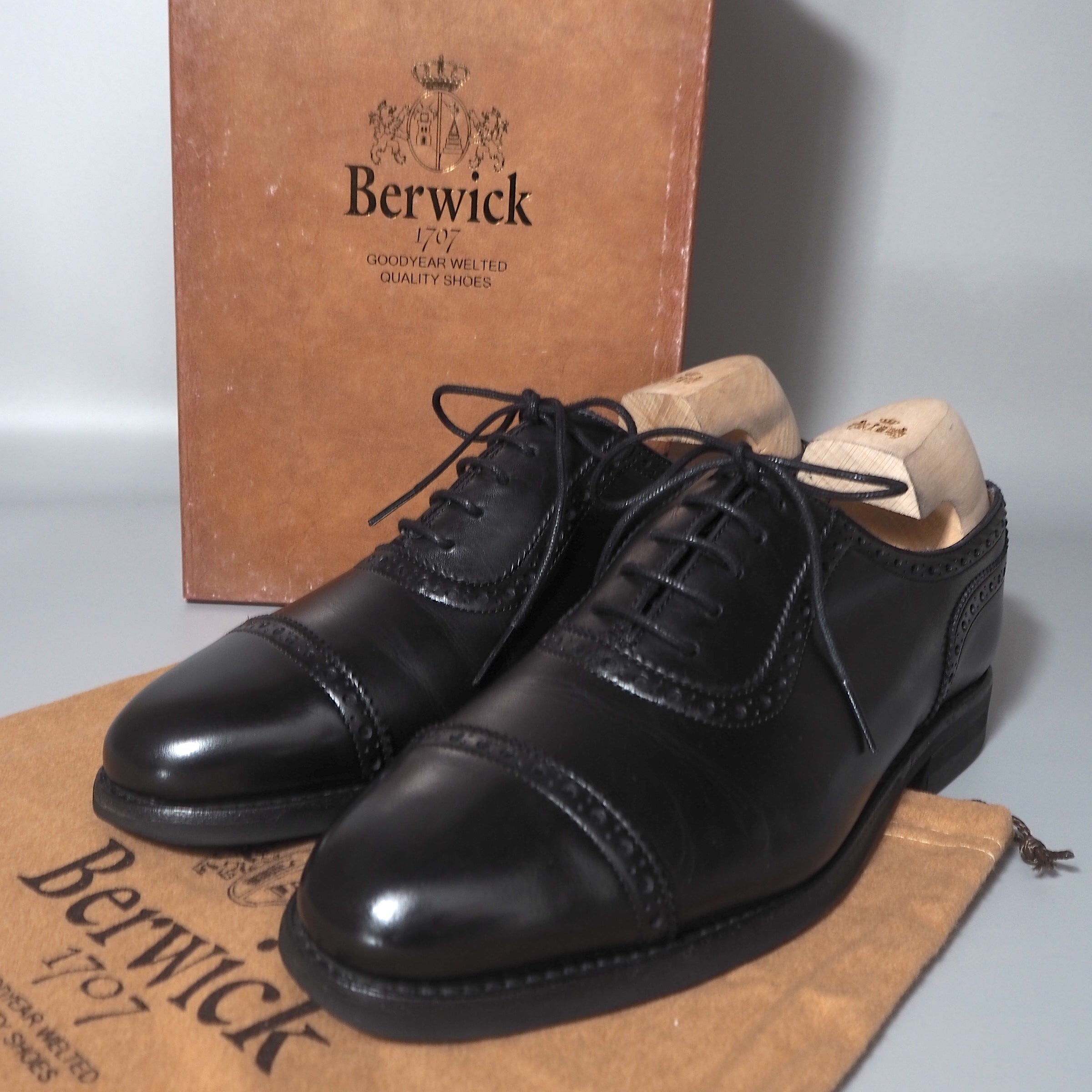 バーウィック Berwick 1707 ストレートチップ レザー シューズ UK5.5/25 ブラック メンズ 正規品 4-ZH018 –  Bengal ブランド古着セレクトショップ