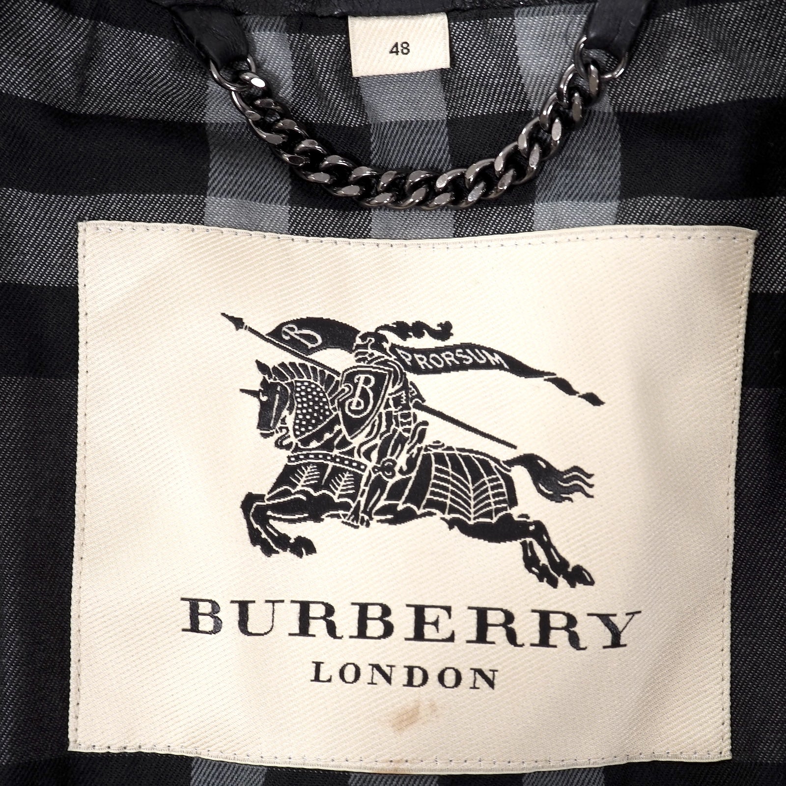 バーバリー BURBERRY ラムスキン レザー ダブル ライダース ジャケット