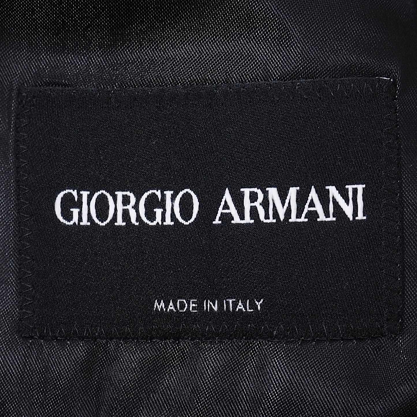 ジョルジオアルマーニ GIORGIO ARMANI イタリア製 最上級 黒タグ ダブル スーツ 52 ブラック ストライプ メンズ 正規品 4-ZI024