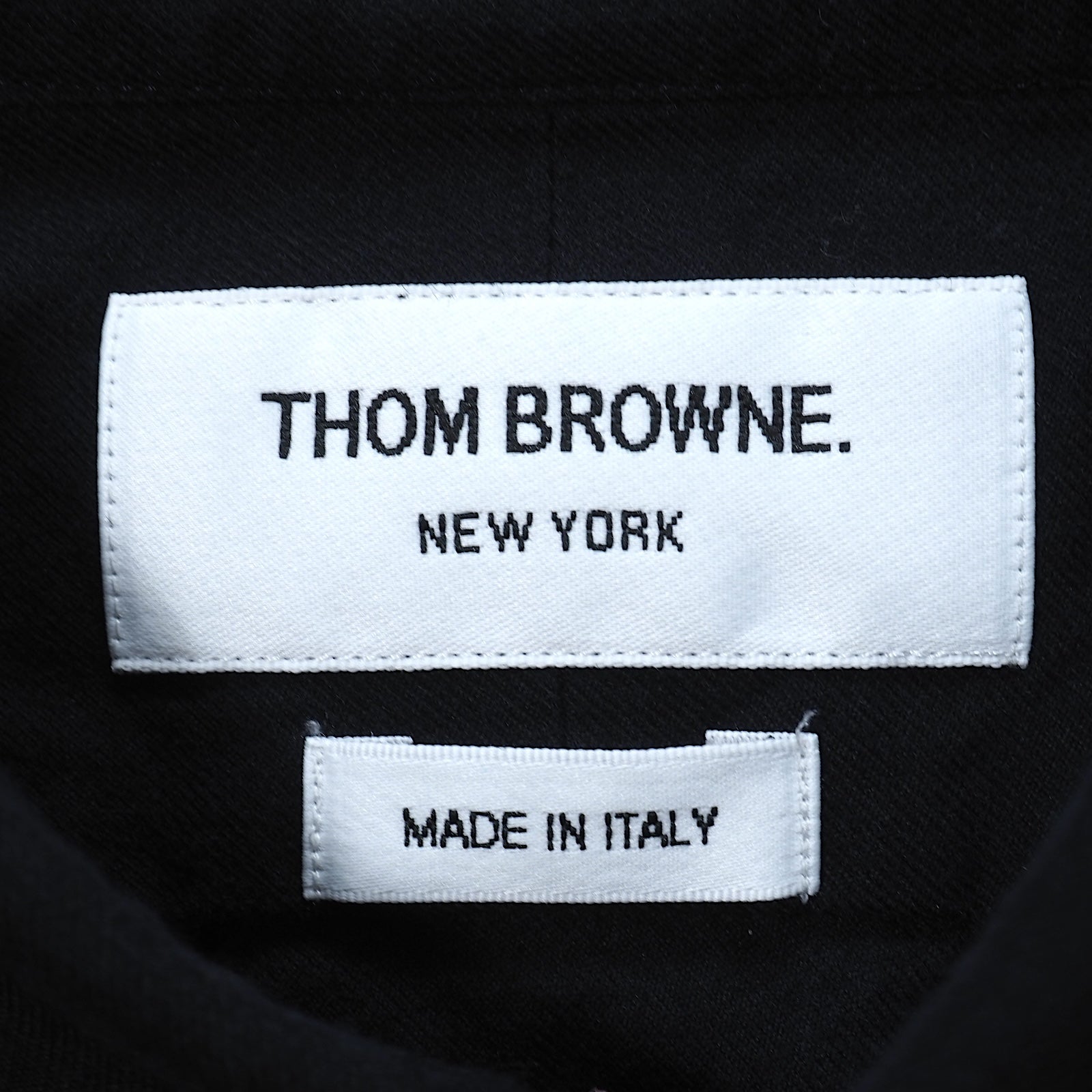 トムブラウン THOM BROWNE フルジップ シャツ ジャケット 2 ブラック