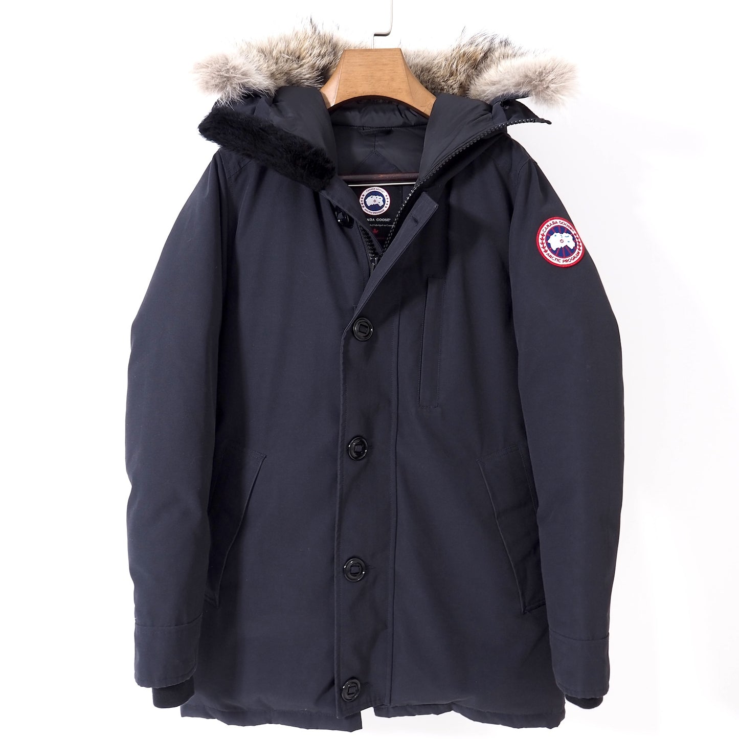 カナダグース CANADA GOOSE 国内正規品 JASPER PARKA ダウンジャケット 3438JM R S ブラック メンズ 正規品 4-YK005